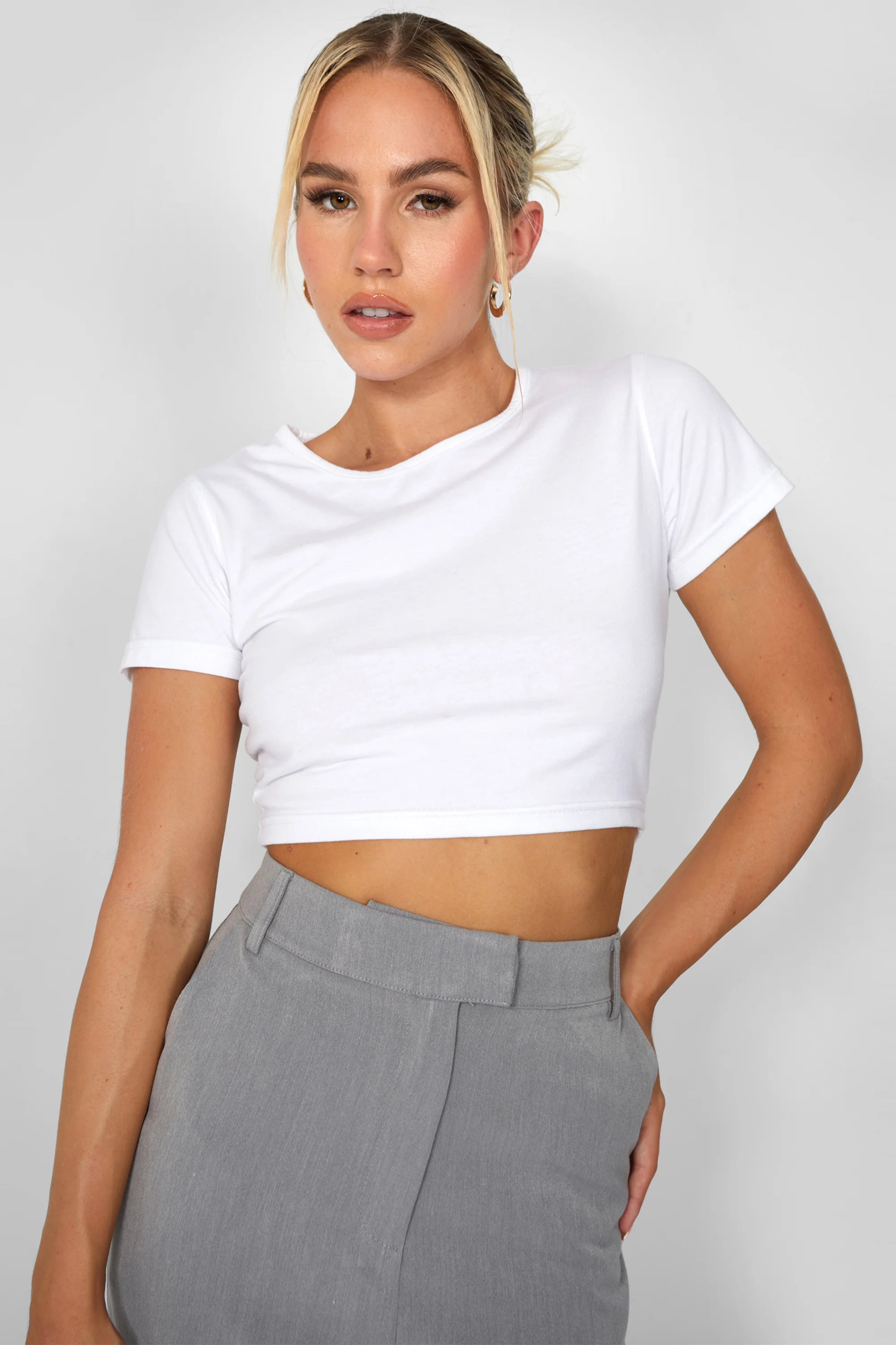 FITTED TSHIRT WHITE - Image 4