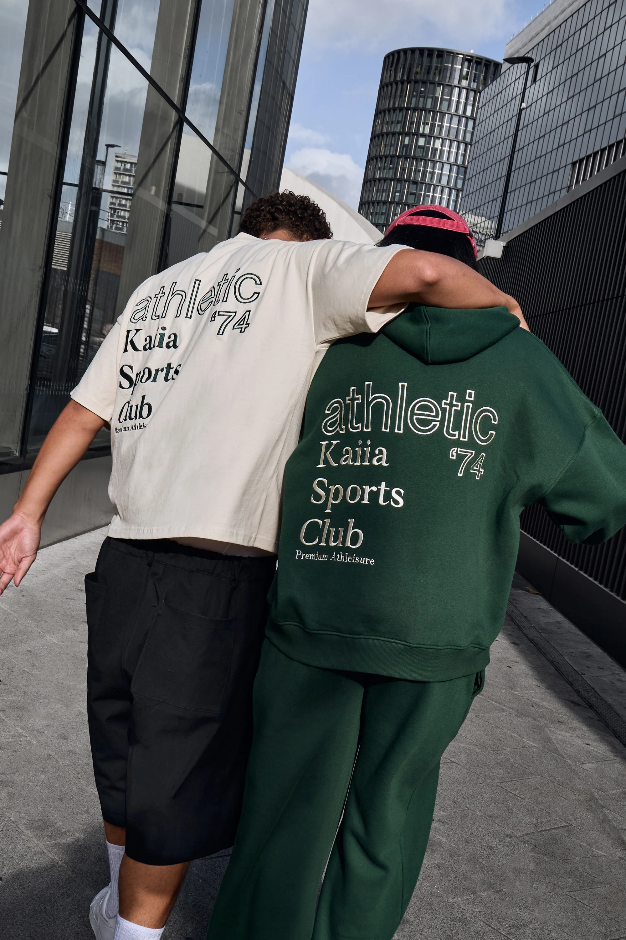 Kaiia Athletic Sport Oversized Hoodie Emerald Green - Image 3