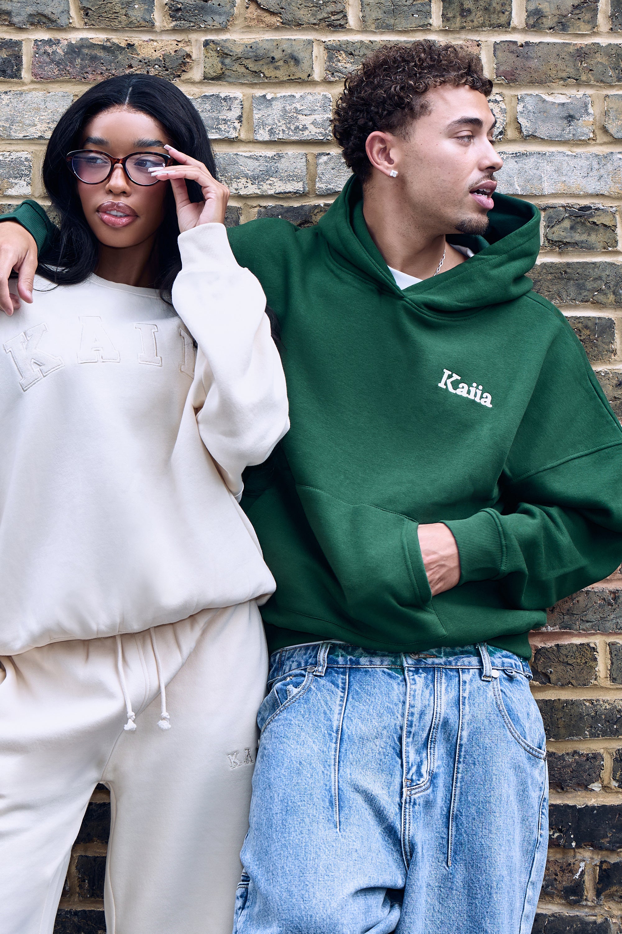 Kaiia Athletic Sport Oversized Hoodie Emerald Green - Image 4
