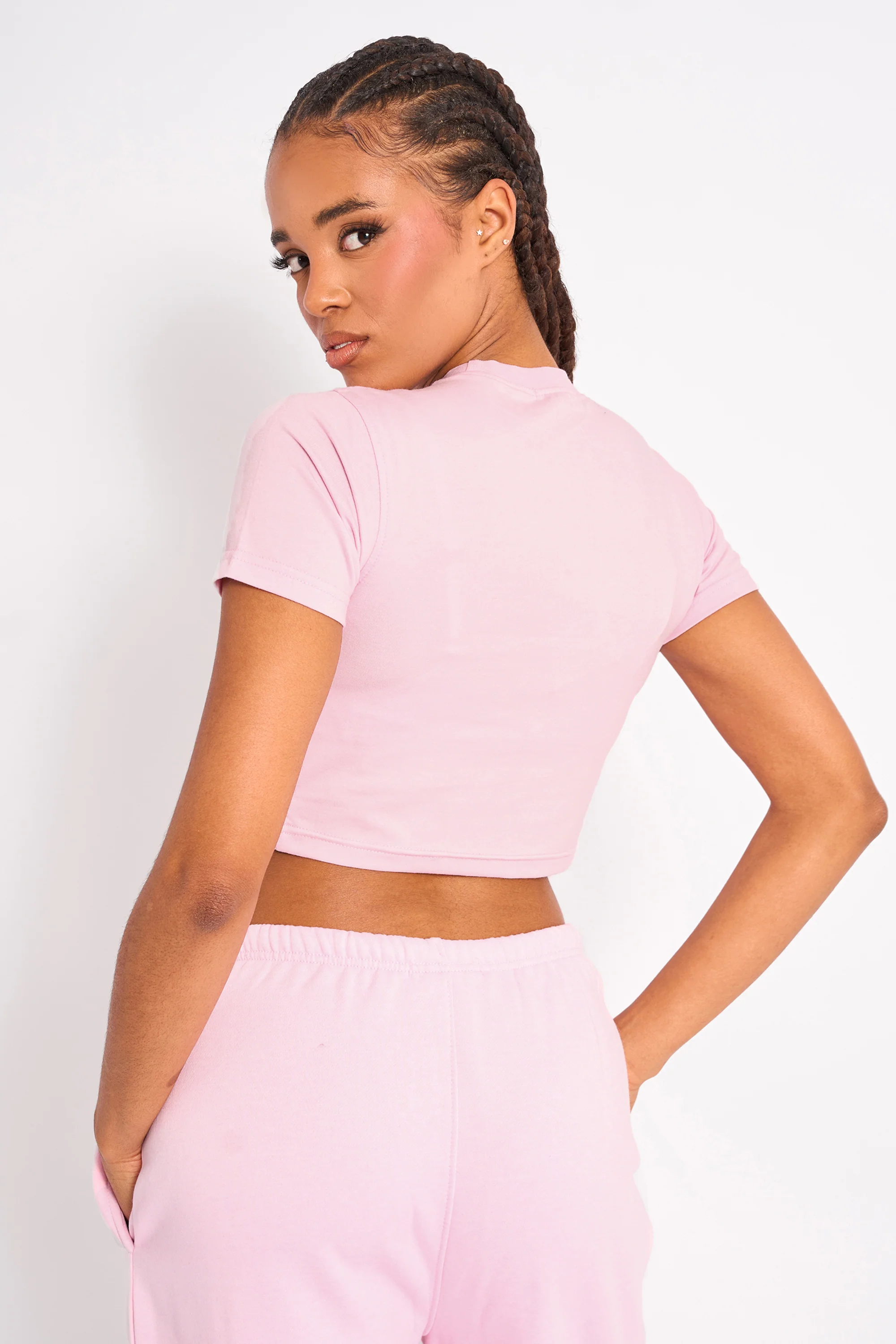 Kaiia Star Baby Tee Baby Pink - Image 2