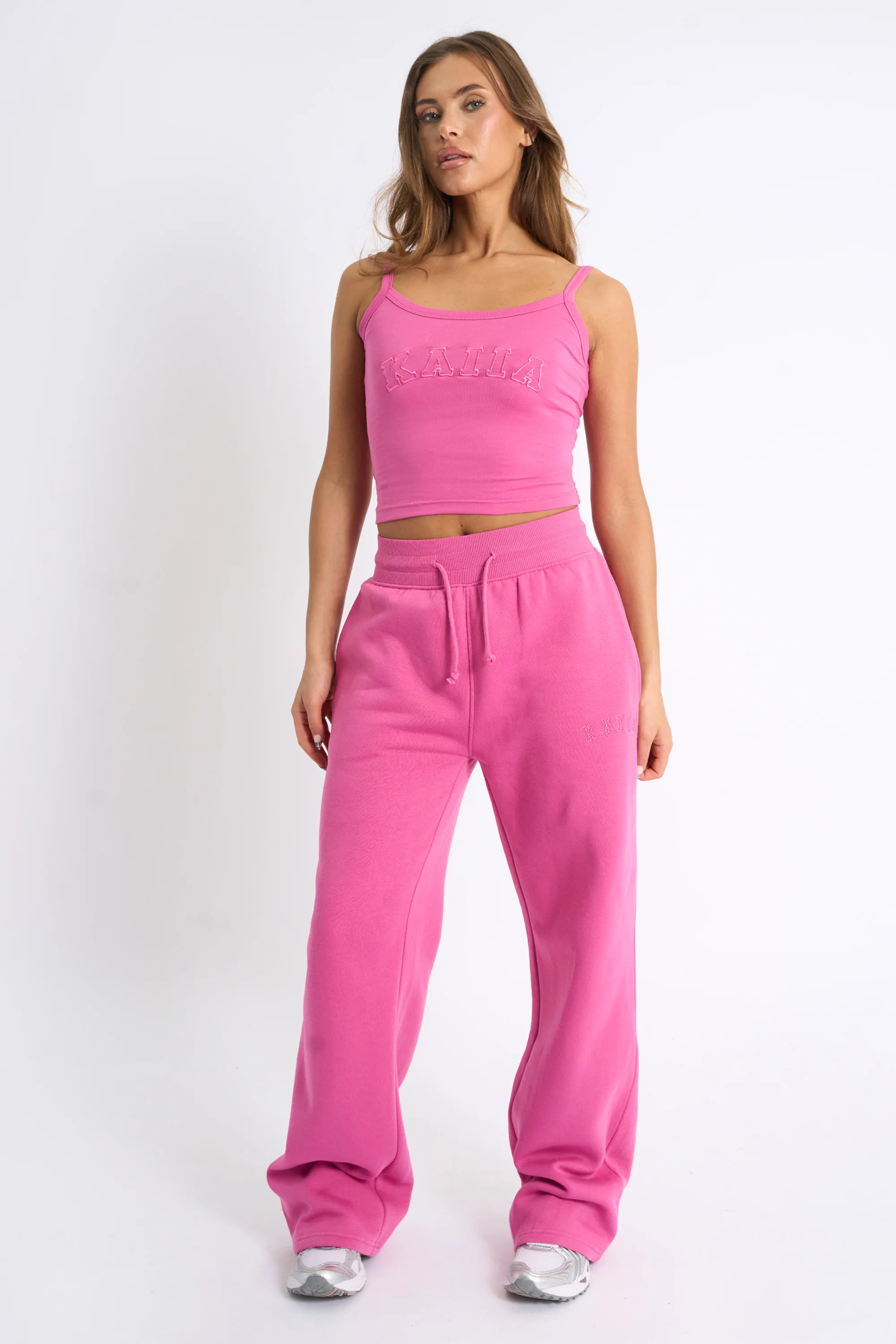 Kaiia Embroidered Cami Top Bubblegum - Image 3