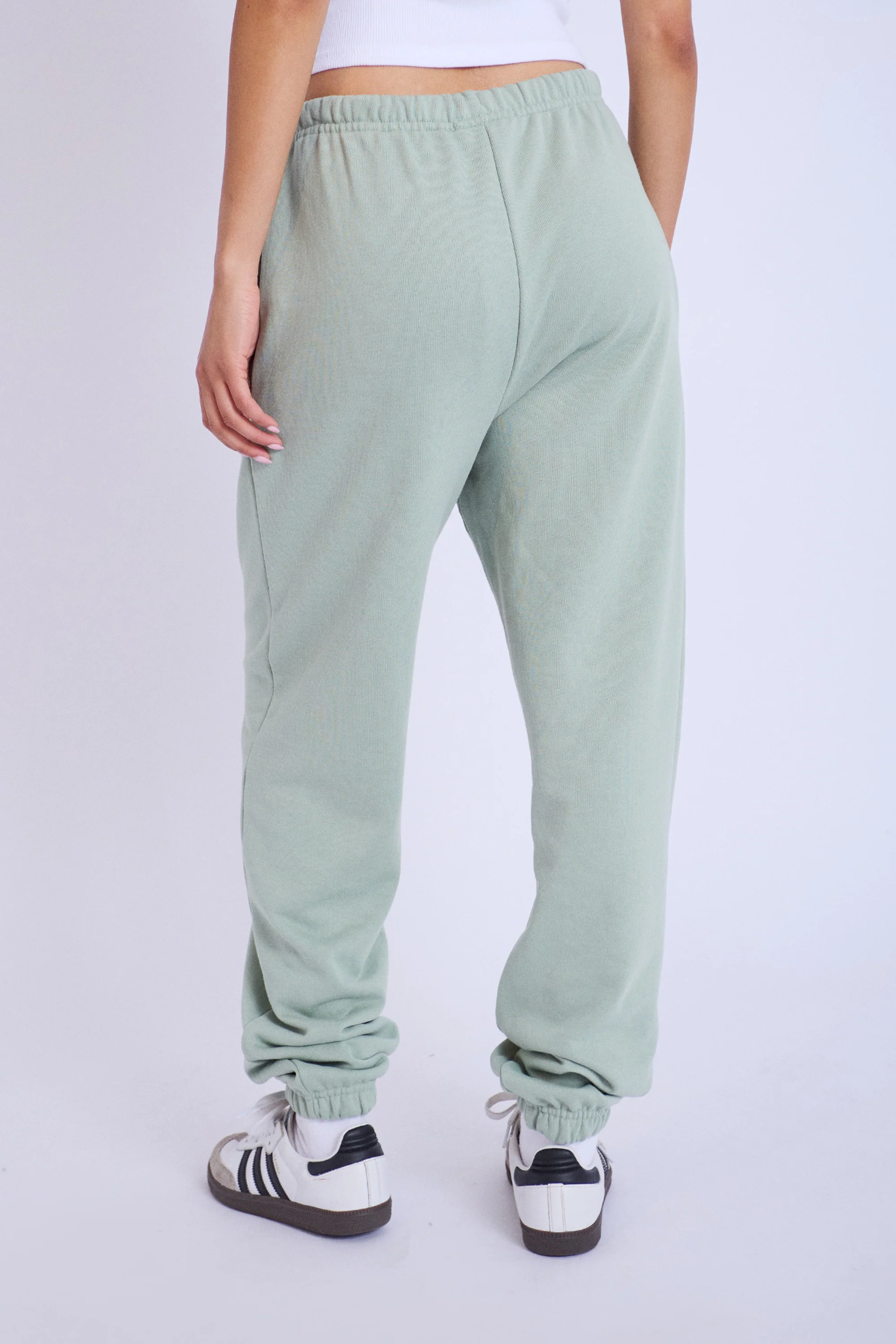 Kaiia Design Bubble Logo Cuffed Joggers Sage Green - Image 4