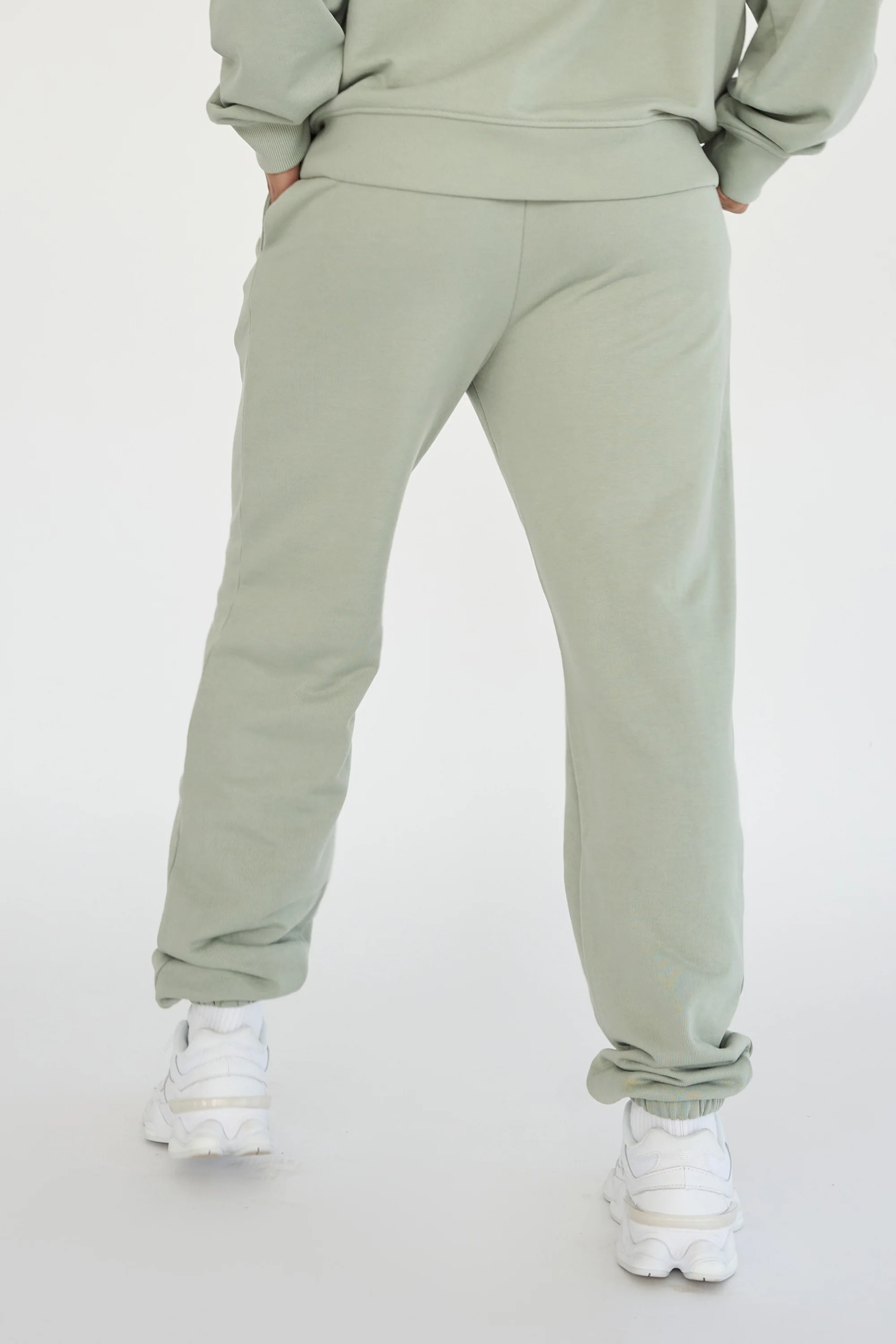 Kaiia Design Bubble Logo Cuffed Joggers Sage Green - Image 7
