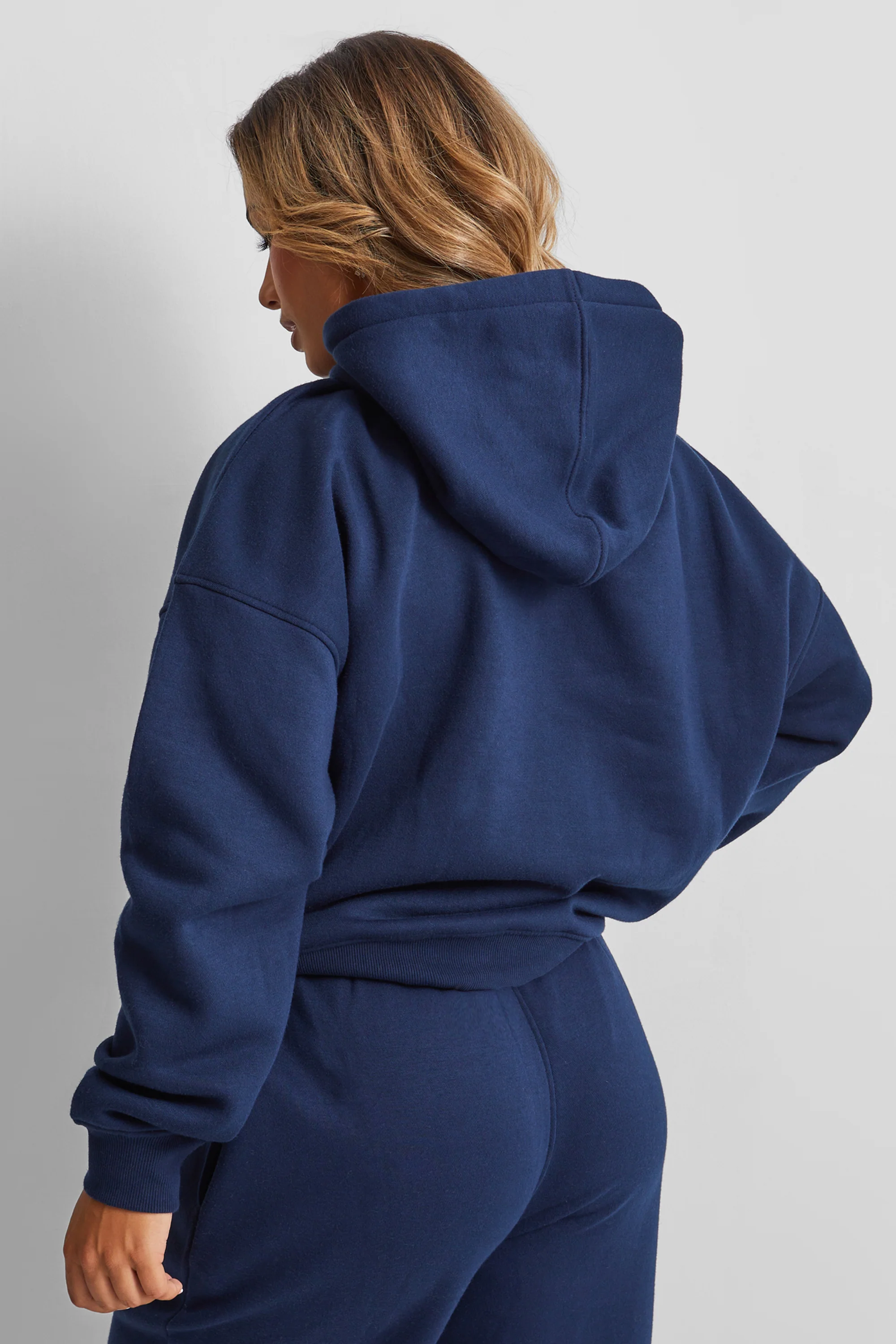 Kaiia Design Bubble Logo Oversized Hoodie Navy - Image 8