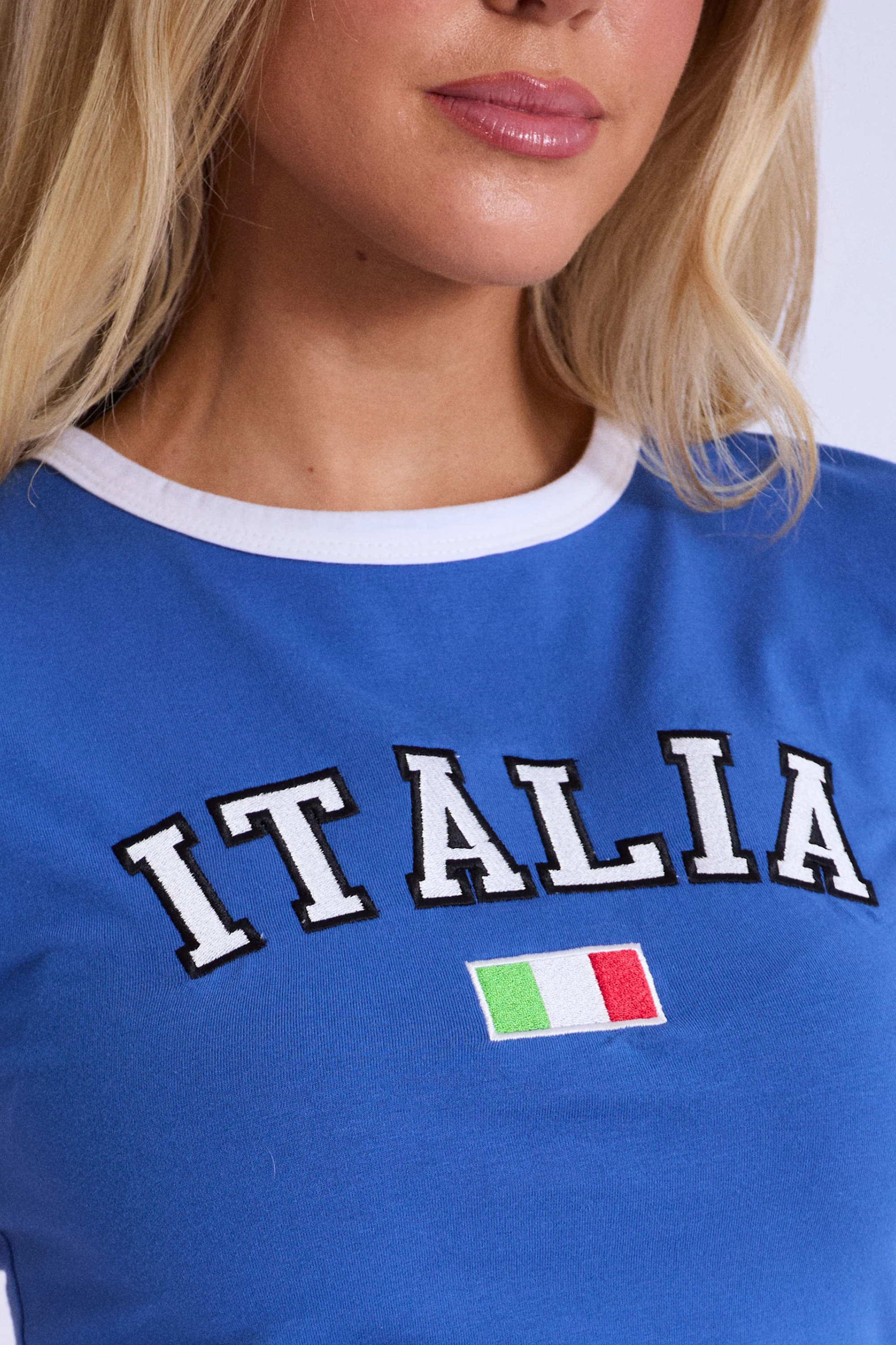 Kaiia Italia Baby Tee Blue - Image 3