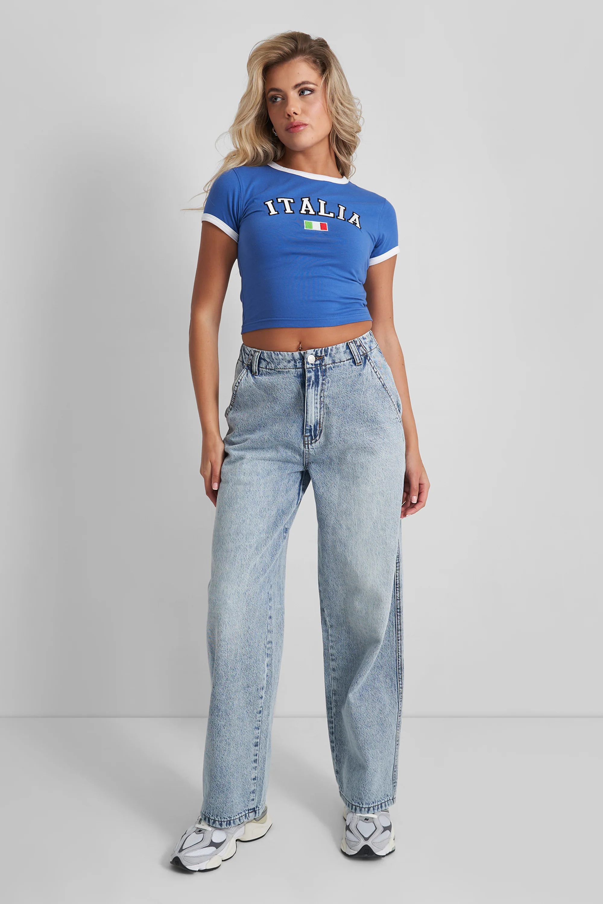 Kaiia Italia Baby Tee Blue - Image 9