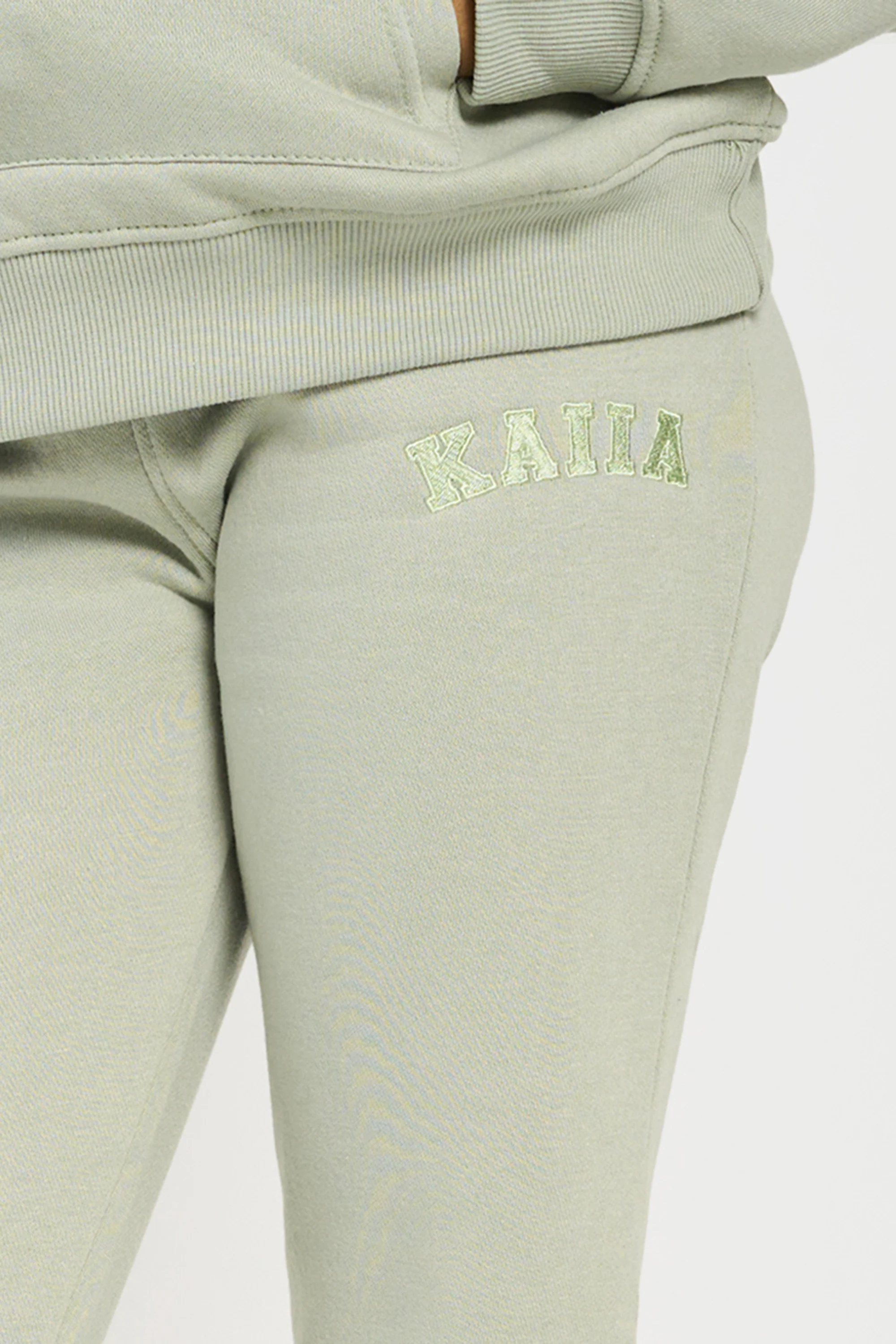 Kaiia Kids Cuffed Joggers Sage - Image 4