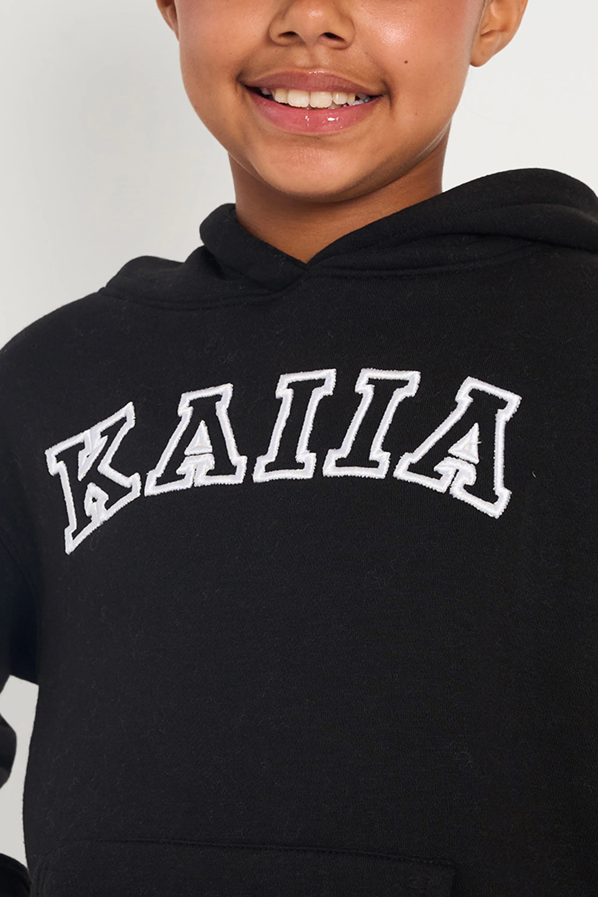 Kaiia Kids Hoodie Black & White - Image 4