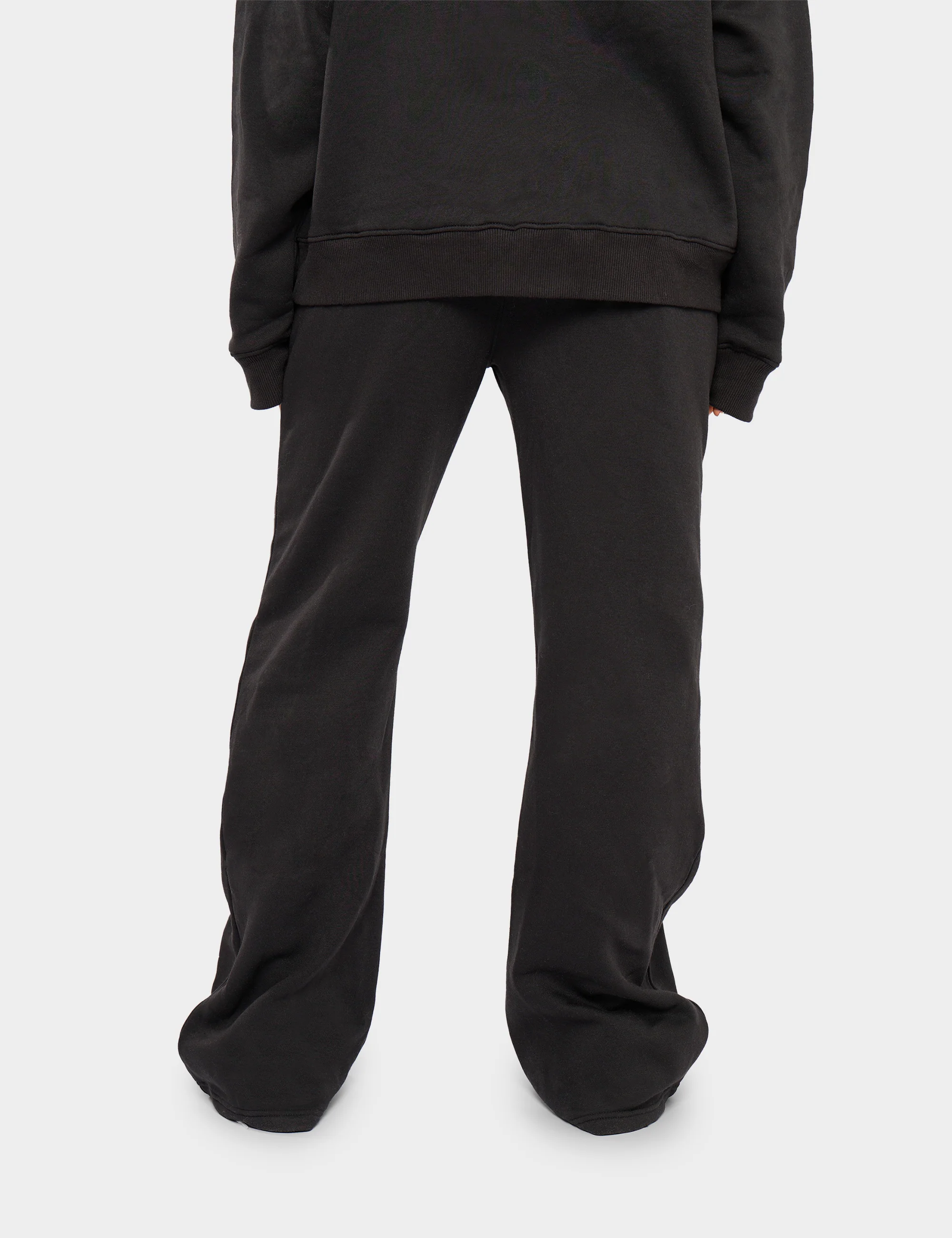 Kaiia KTL Logo Wide Leg Joggers Black on Black - Image 4