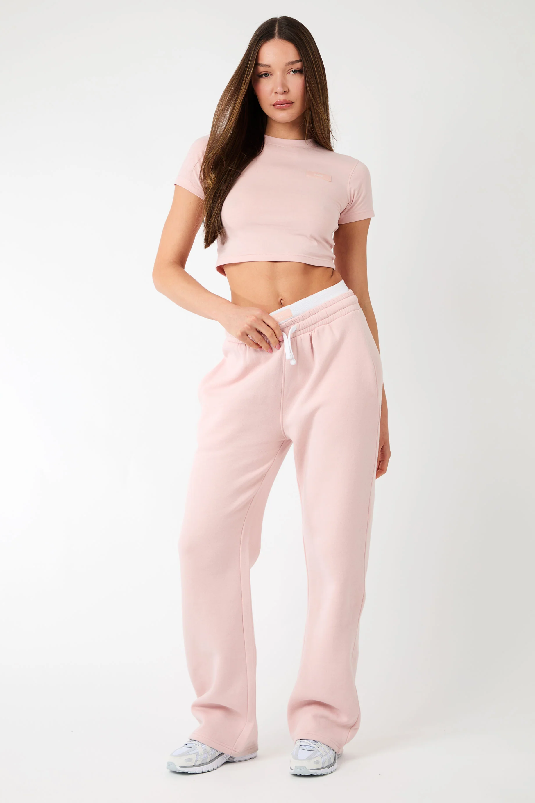 Kaiia Label Logo Baby Tee Dusty Pink - Image 5
