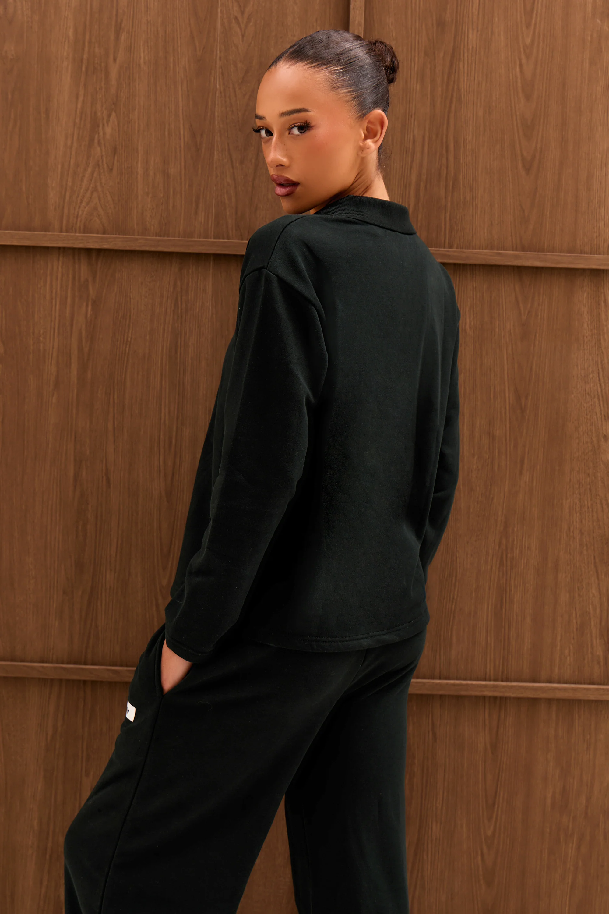 Kaiia Label Logo Rugby Shirt Dark Teal - Image 4