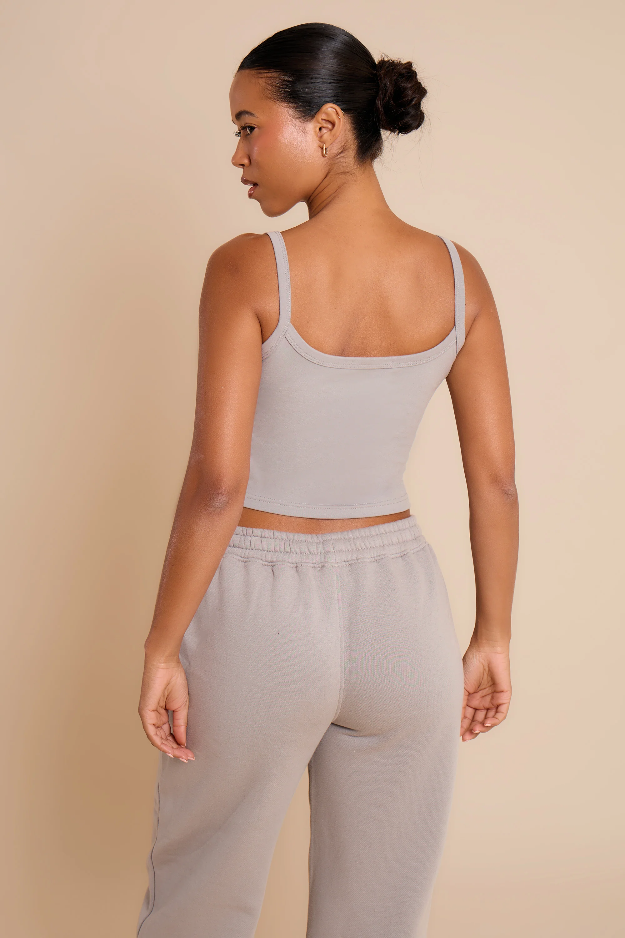 Kaiia Logo Cami Top Smoke Grey - Image 4