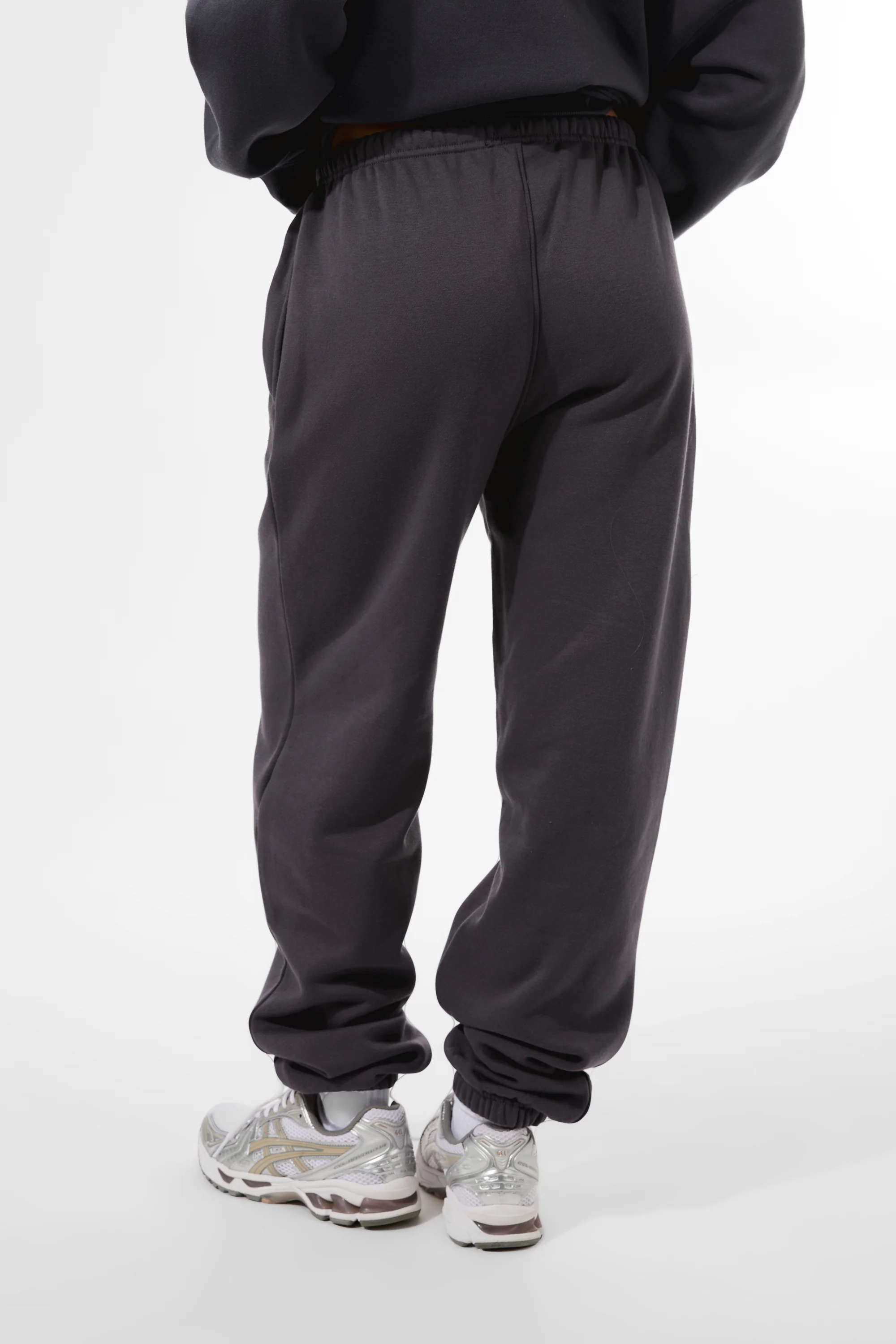 Kaiia Logo Cuffed Joggers Dark Grey - Image 3