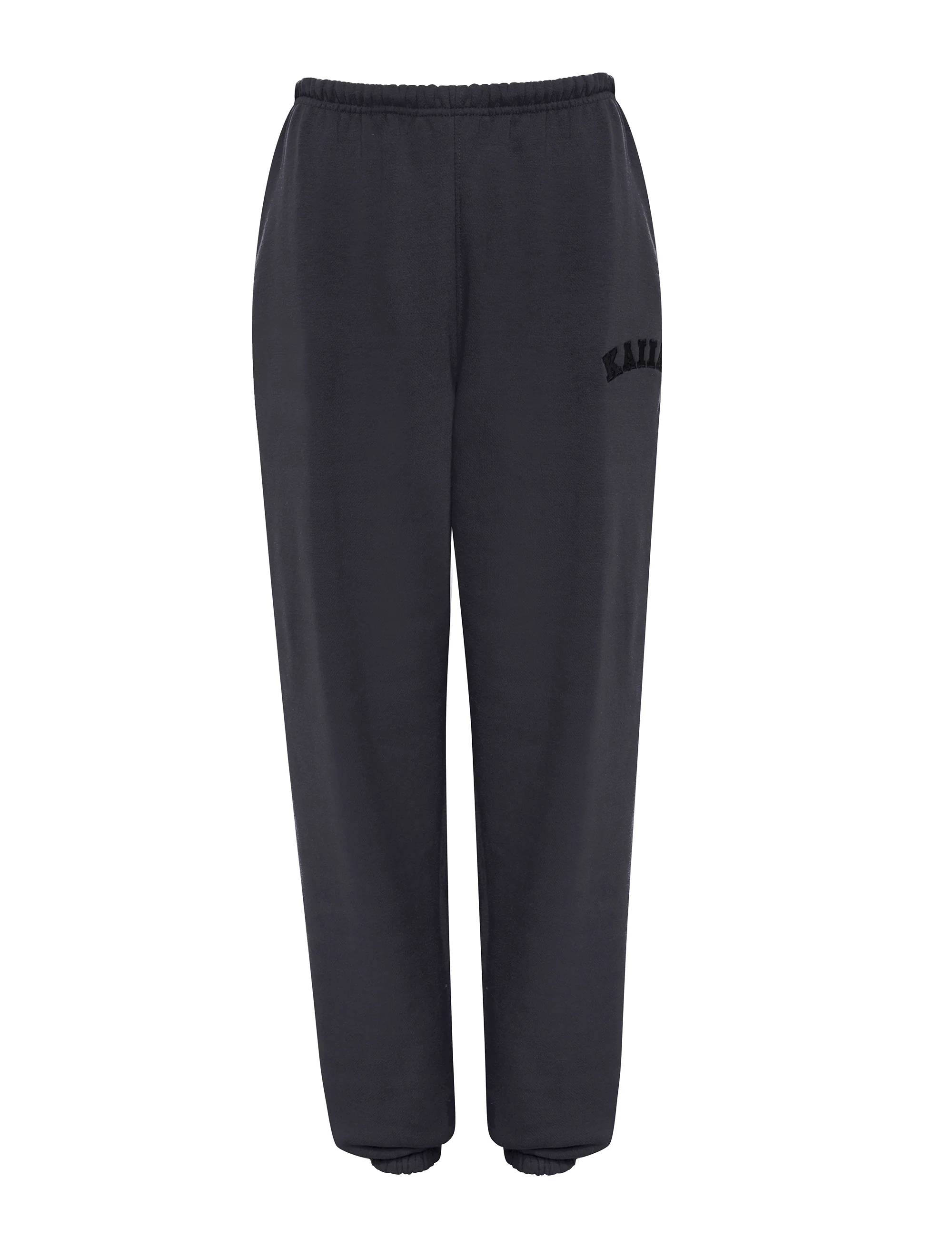 Kaiia Logo Cuffed Joggers Dark Grey - Image 8