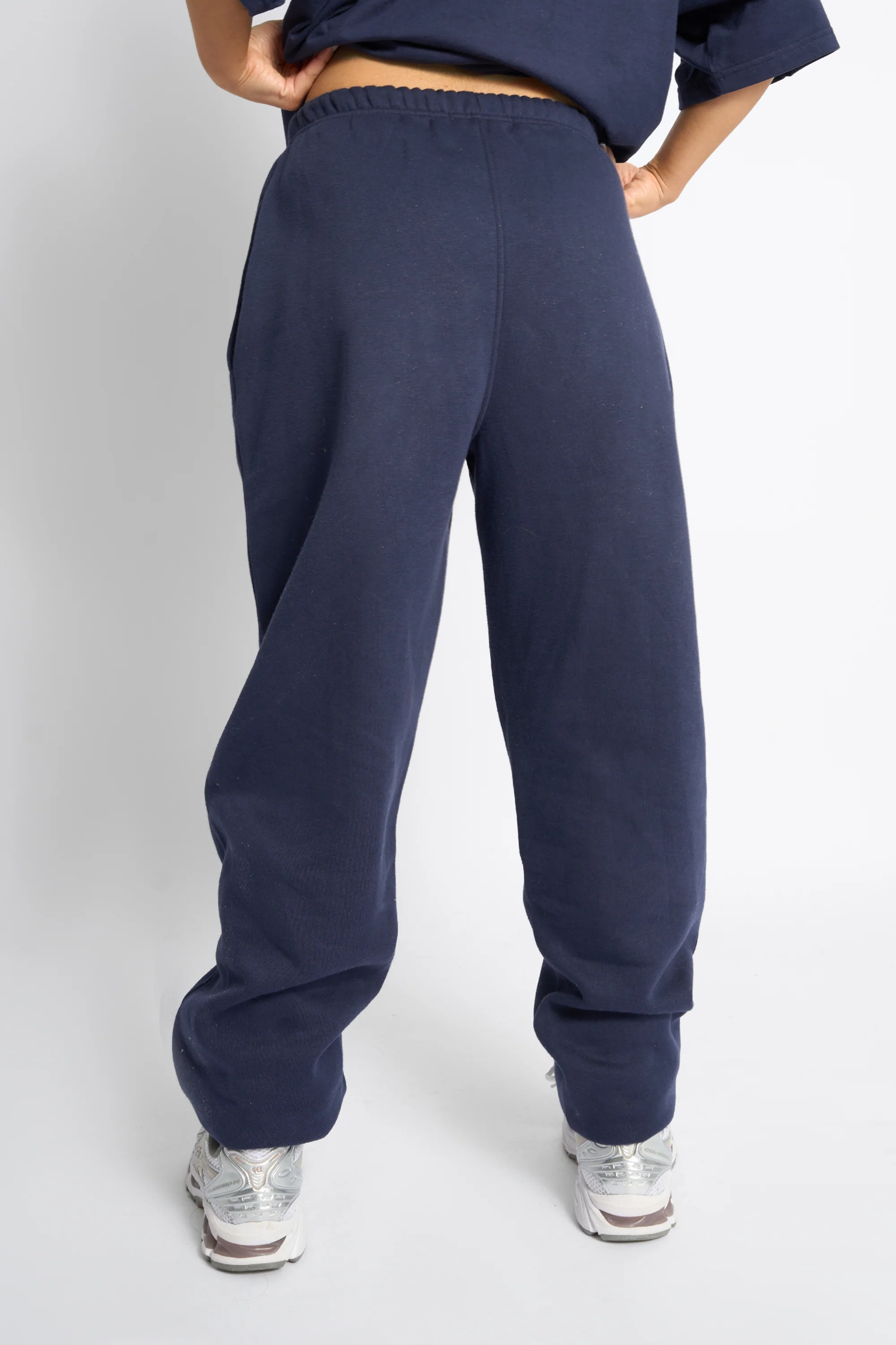 Kaiia Logo Cuffed Leg Joggers Deep Blue - Image 3