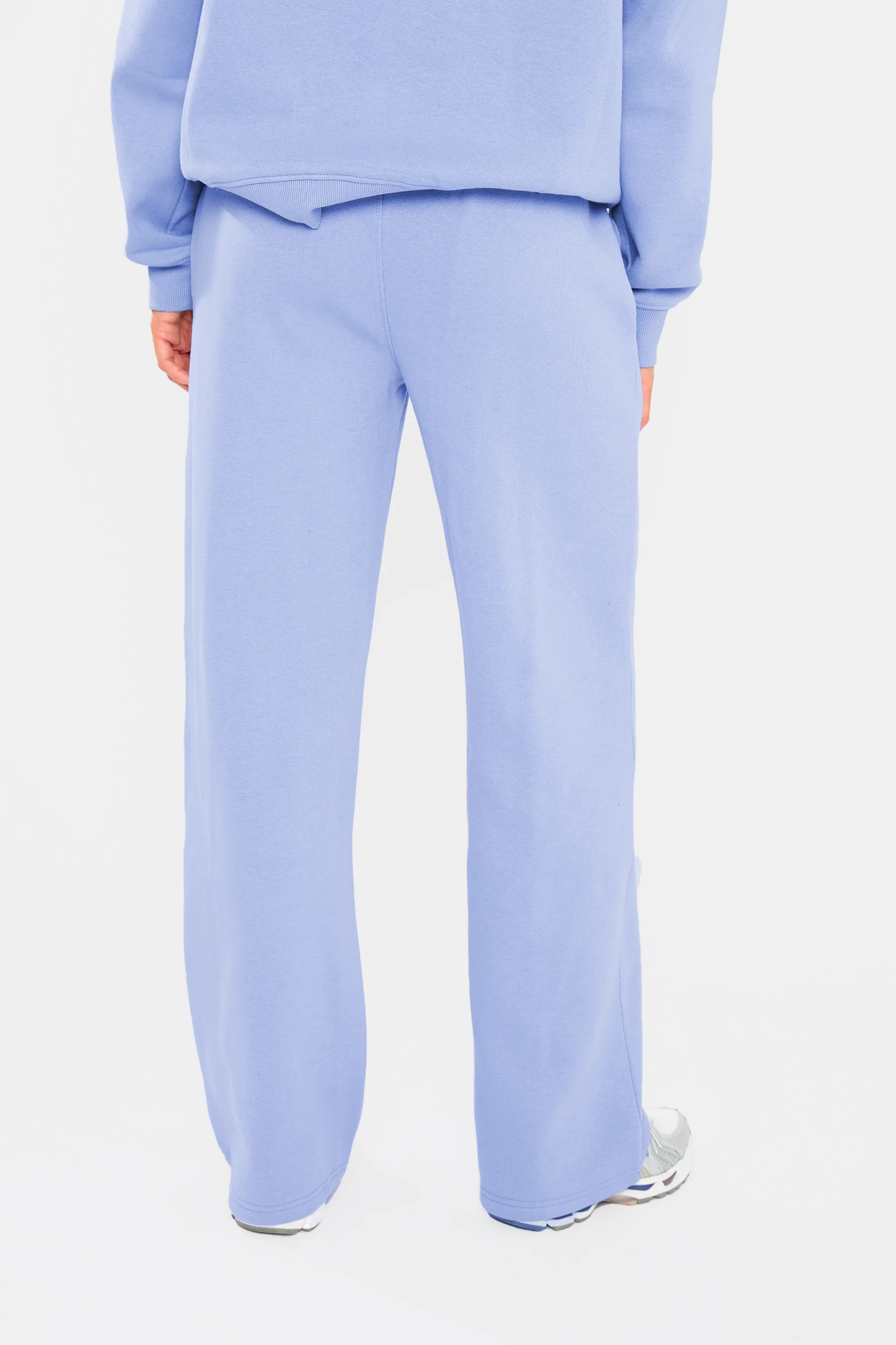 Kaiia Logo Wide Leg Joggers Cornflower Blue - Image 3