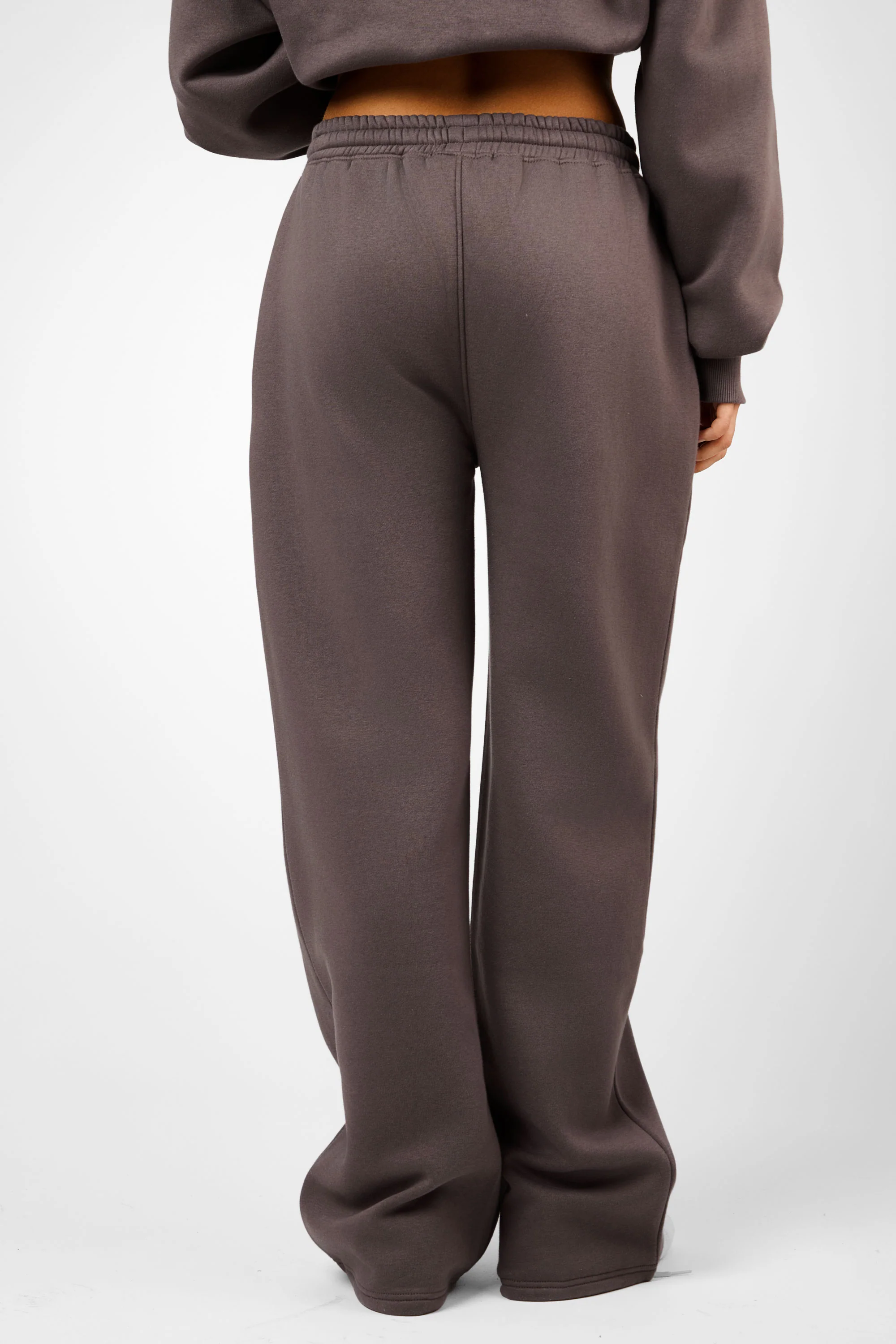 Kaiia Logo Wide Leg Joggers Mink - Image 5