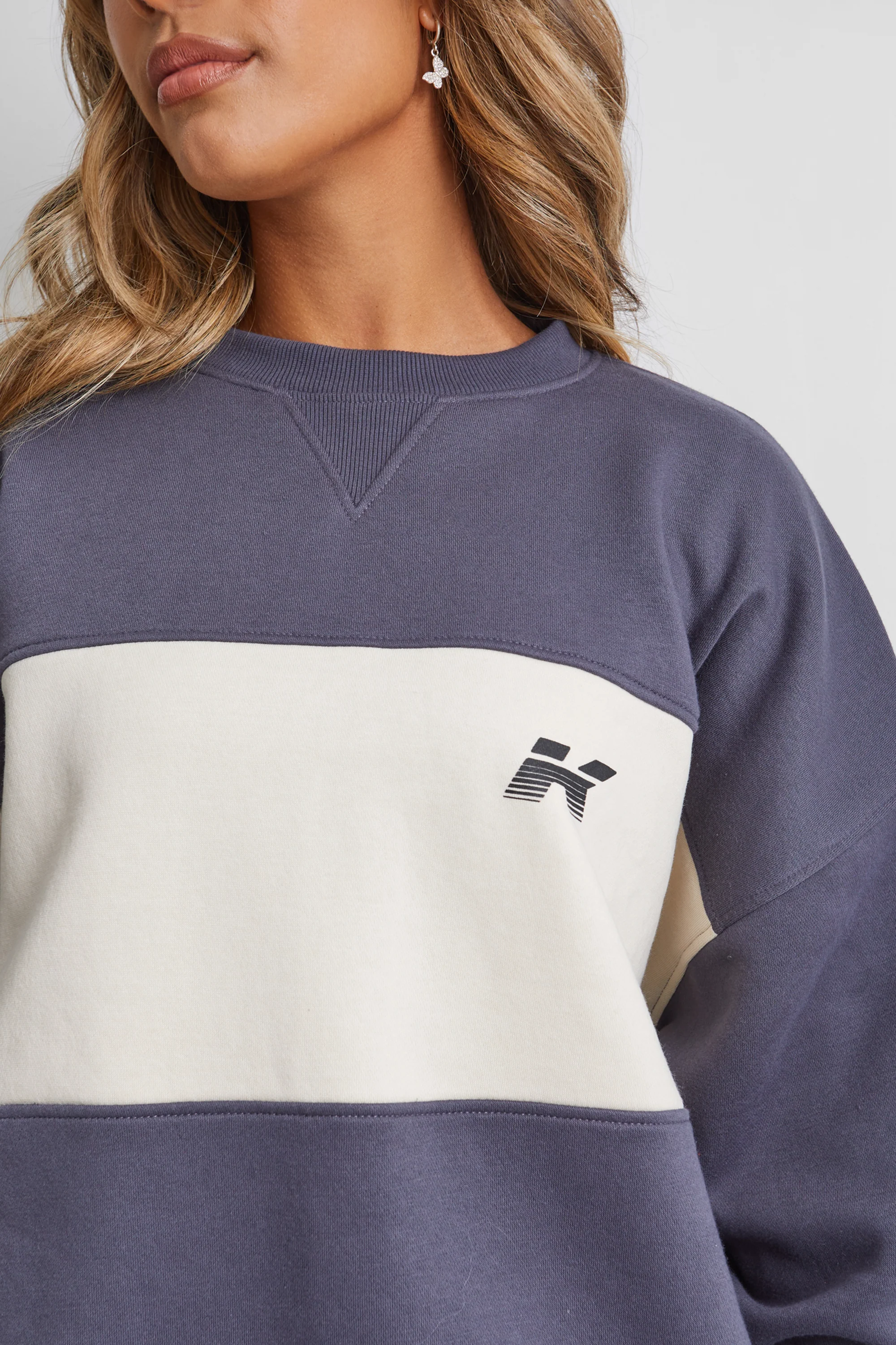 Kaiia Motocross Oversized Sweatshirt Multi - Image 3