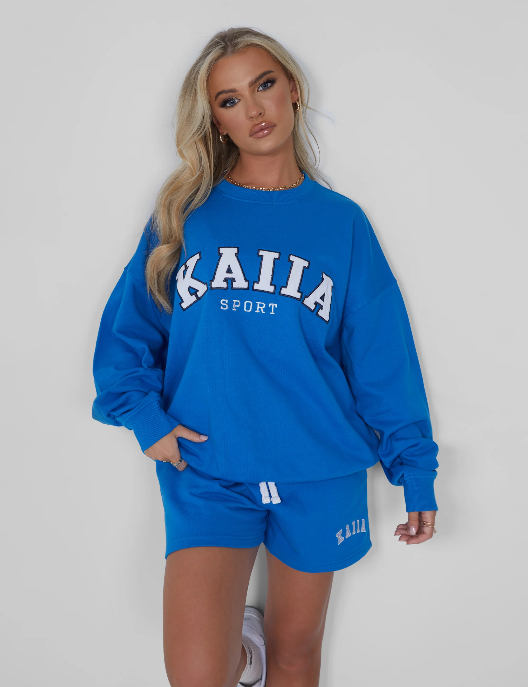 Kaiia Oversized Sweatshirt Cobalt Blue - Image 5