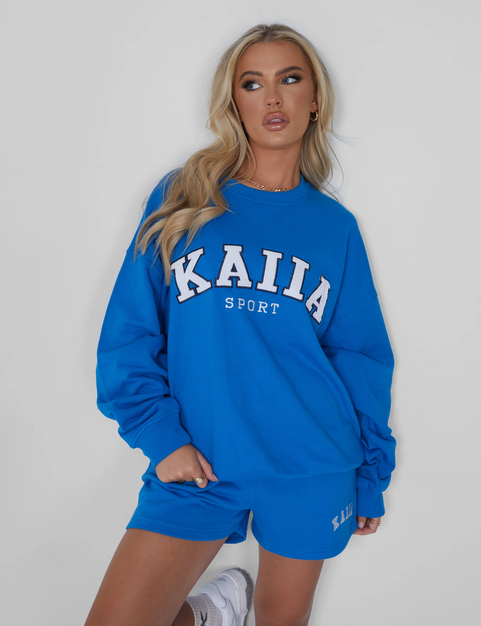 Kaiia Oversized Sweatshirt Cobalt Blue - Image 7