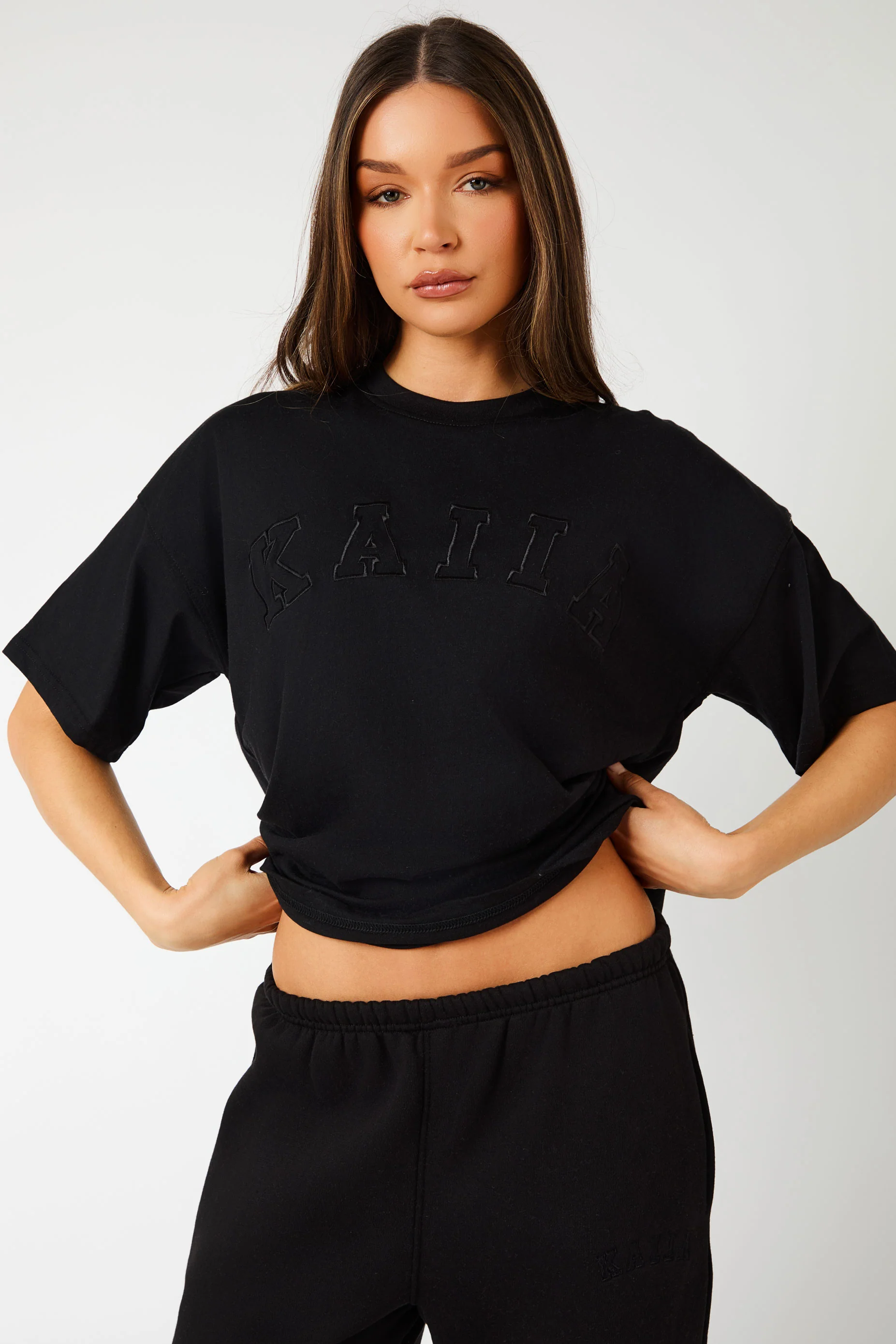 Kaiia Oversized T-shirt Black - Image 5