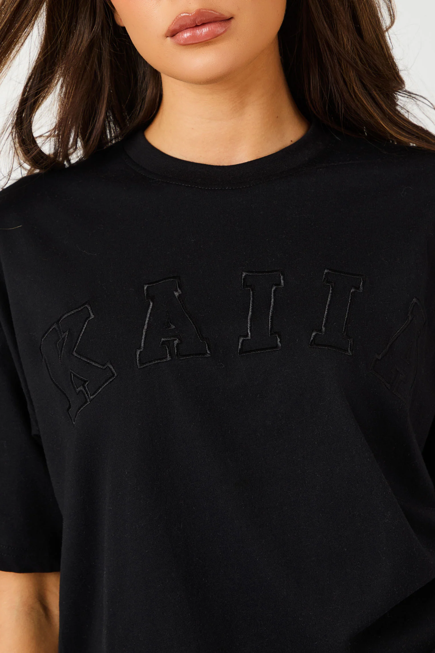 Kaiia Oversized T-shirt Black - Image 7