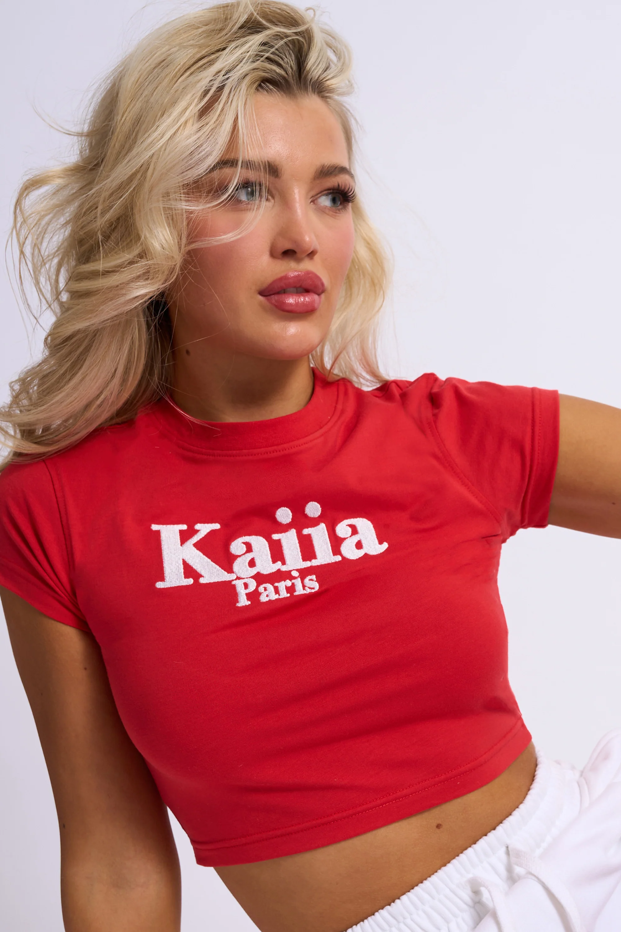 Kaiia Paris Baby Tee Red - Image 4
