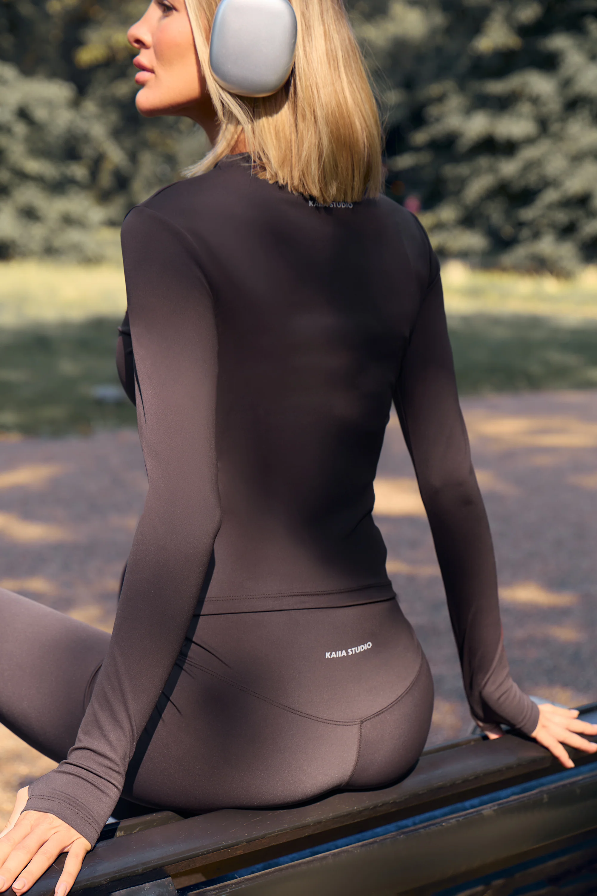 Kaiia Sculpt Leggings Brown - Image 5