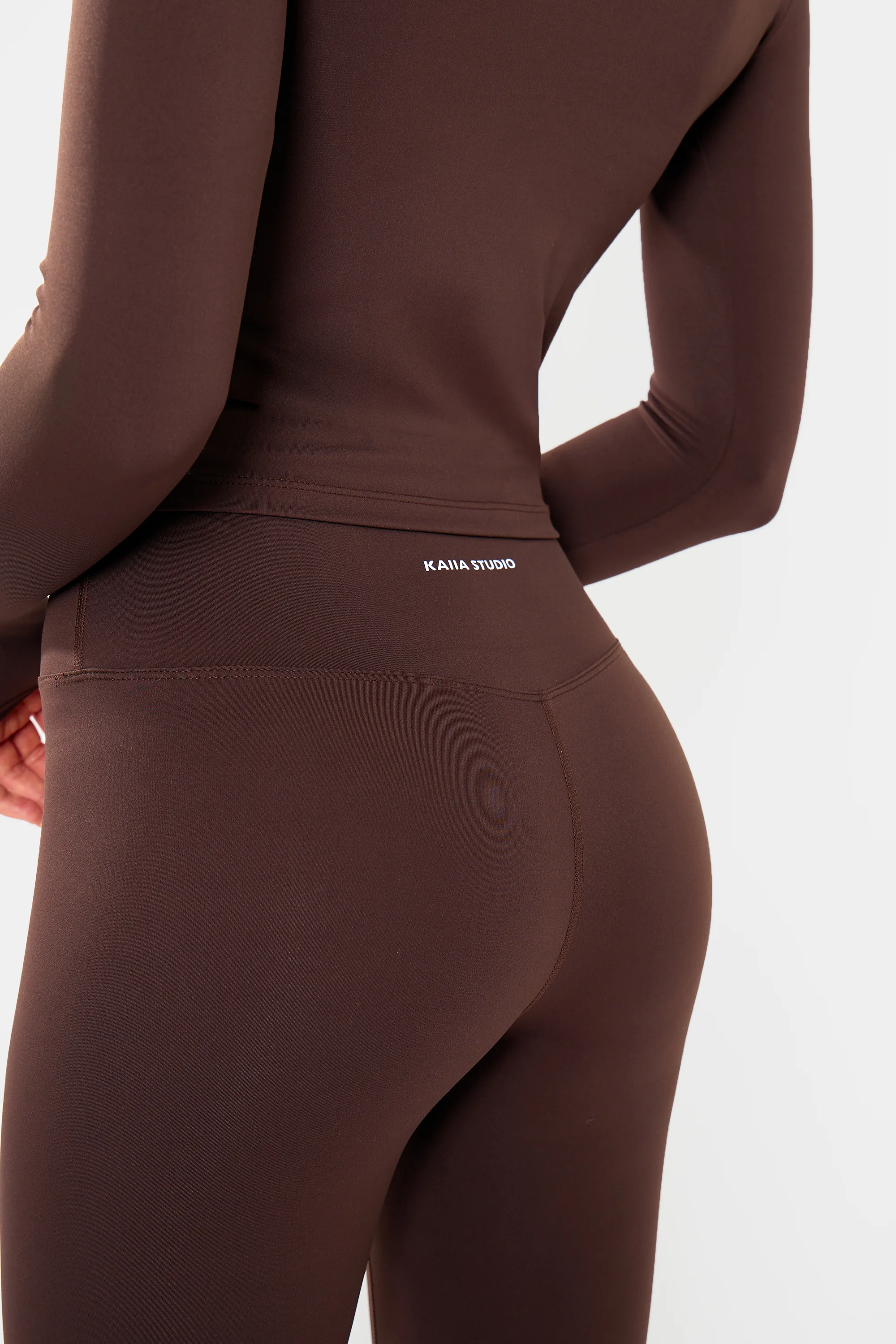 Kaiia Sculpt Leggings Brown - Image 9