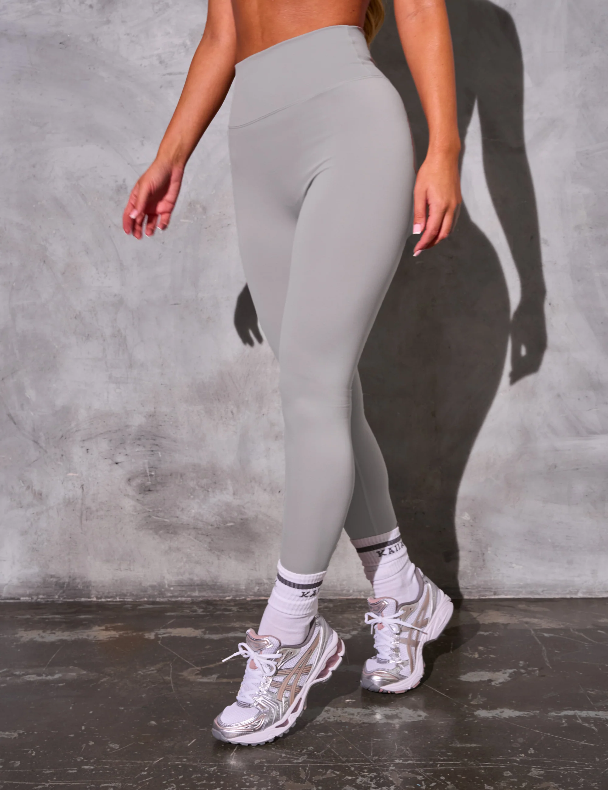 Kaiia Sculpt Leggings Dove Grey - Image 4