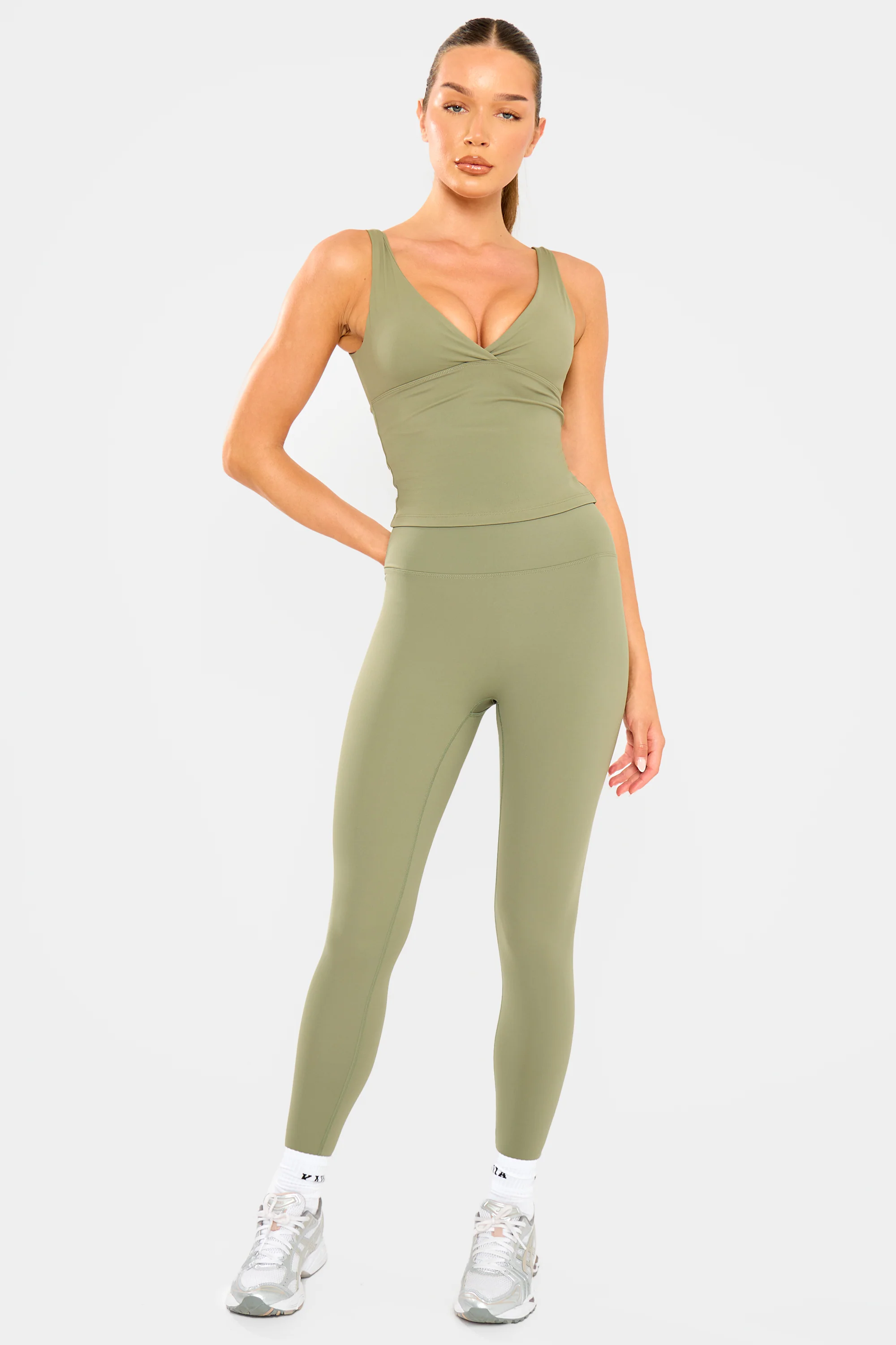 Kaiia Sculpt Leggings Khaki