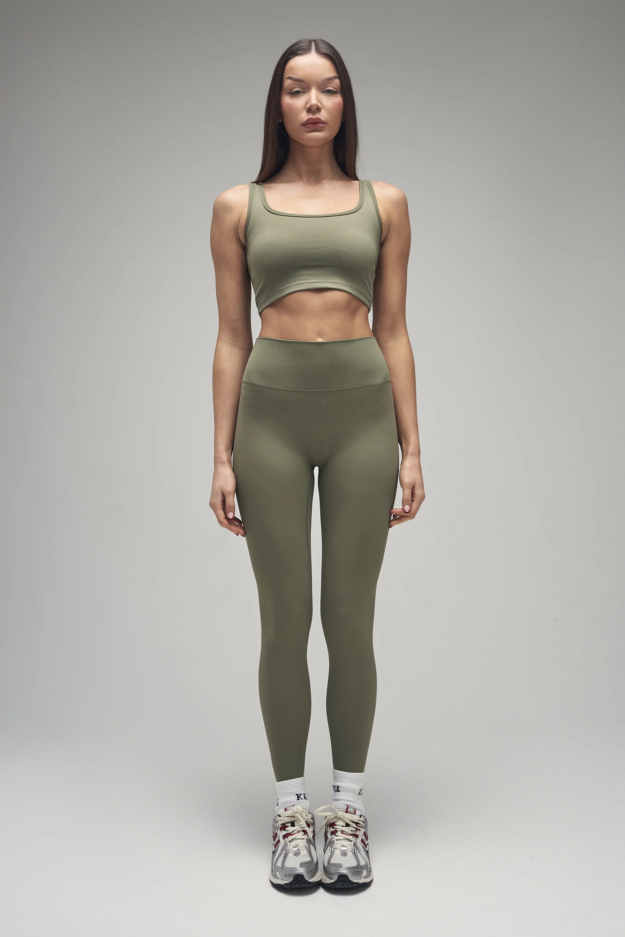 Kaiia Sculpt Leggings Khaki - Image 5