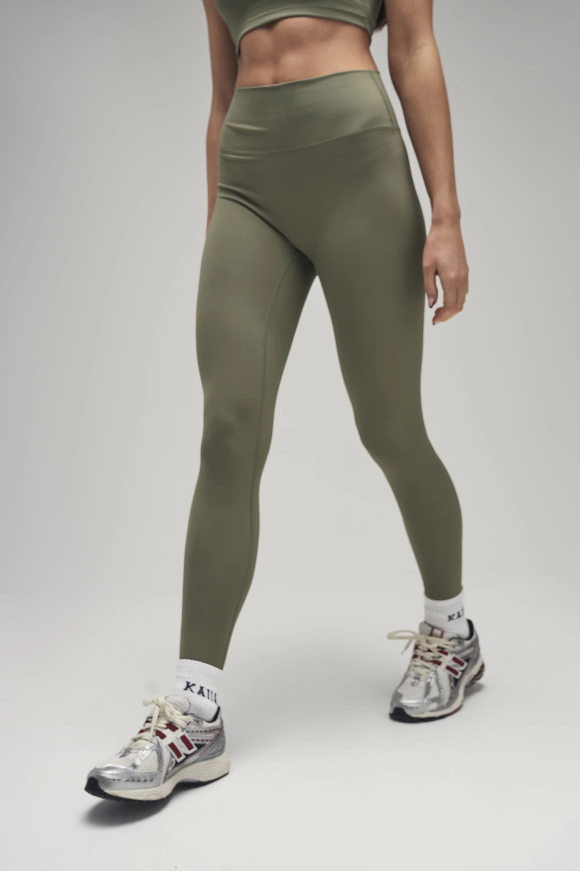 Kaiia Sculpt Leggings Khaki - Image 6