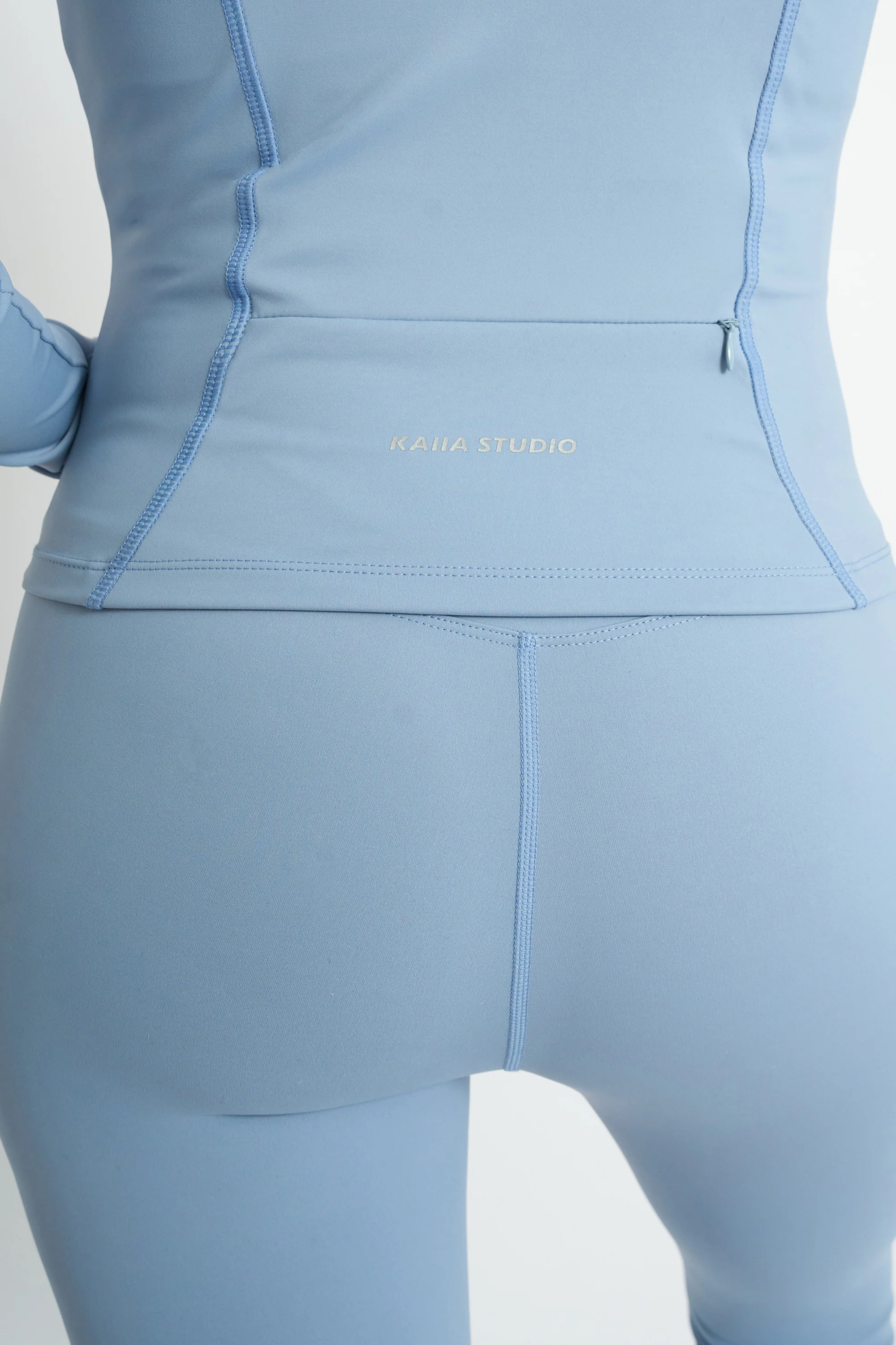 Kaiia Sculpt Leggings Light Blue - Image 4