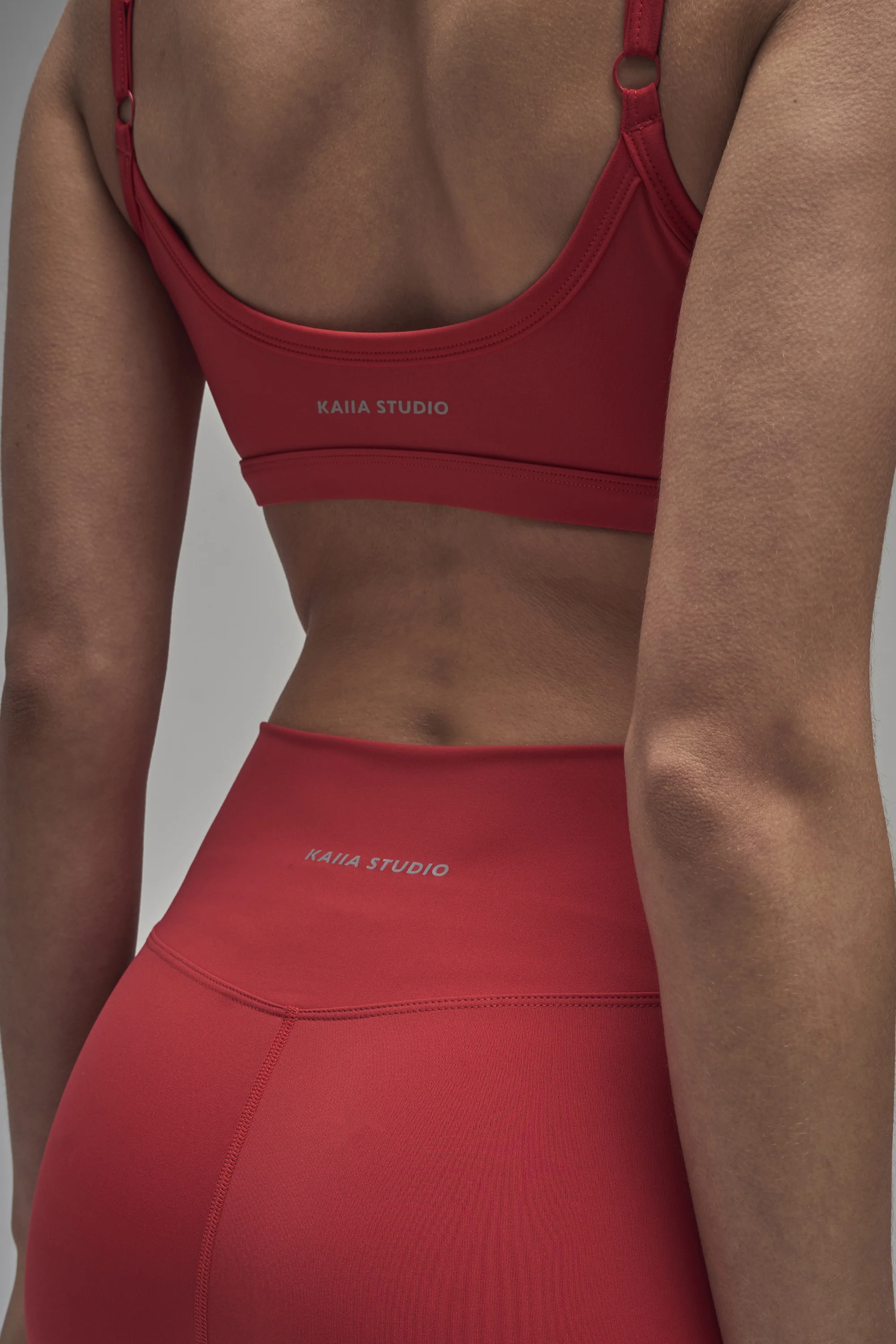 Kaiia Sculpt Leggings Red - Image 4