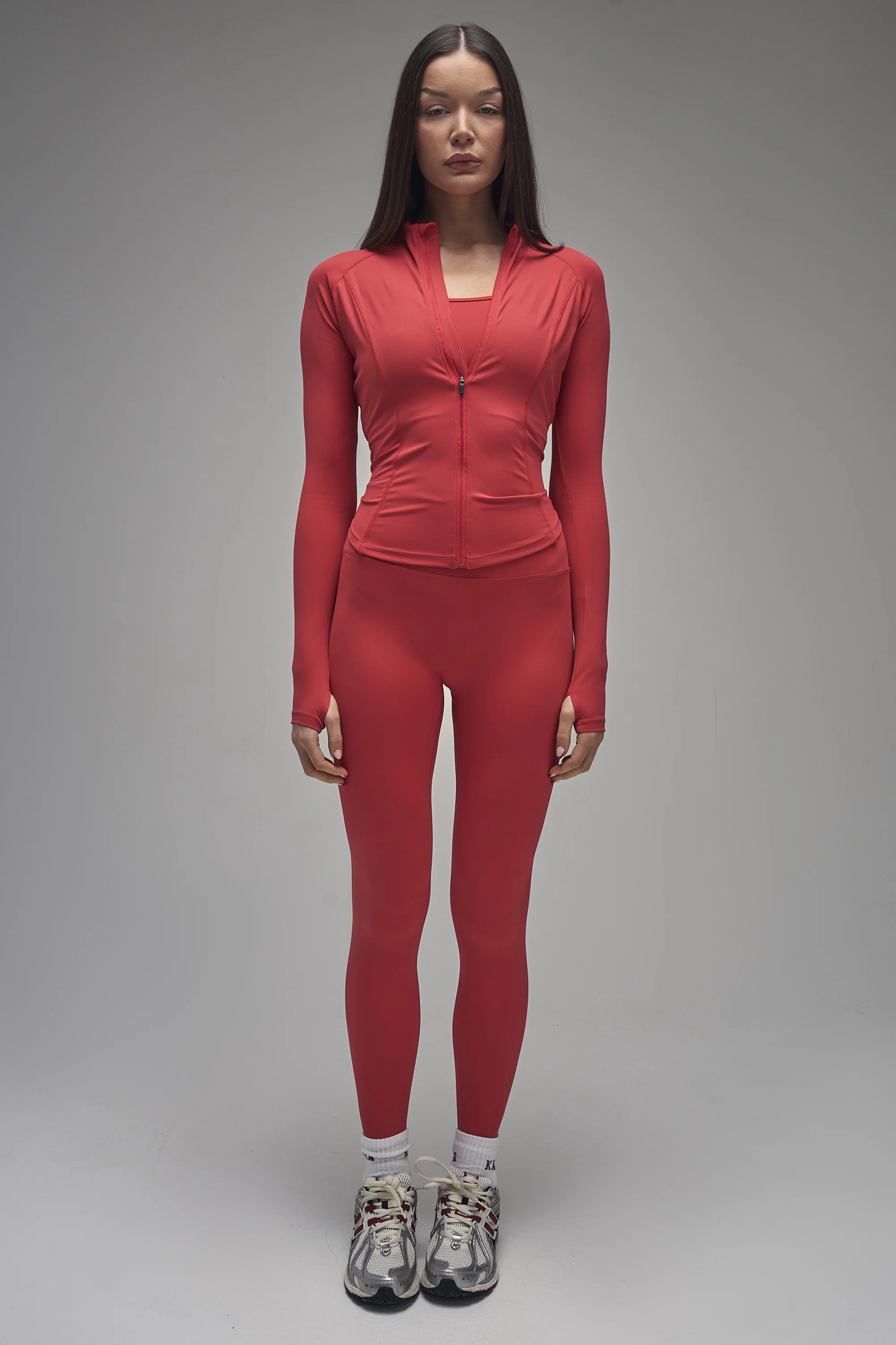 Kaiia Sculpt Leggings Red - Image 5