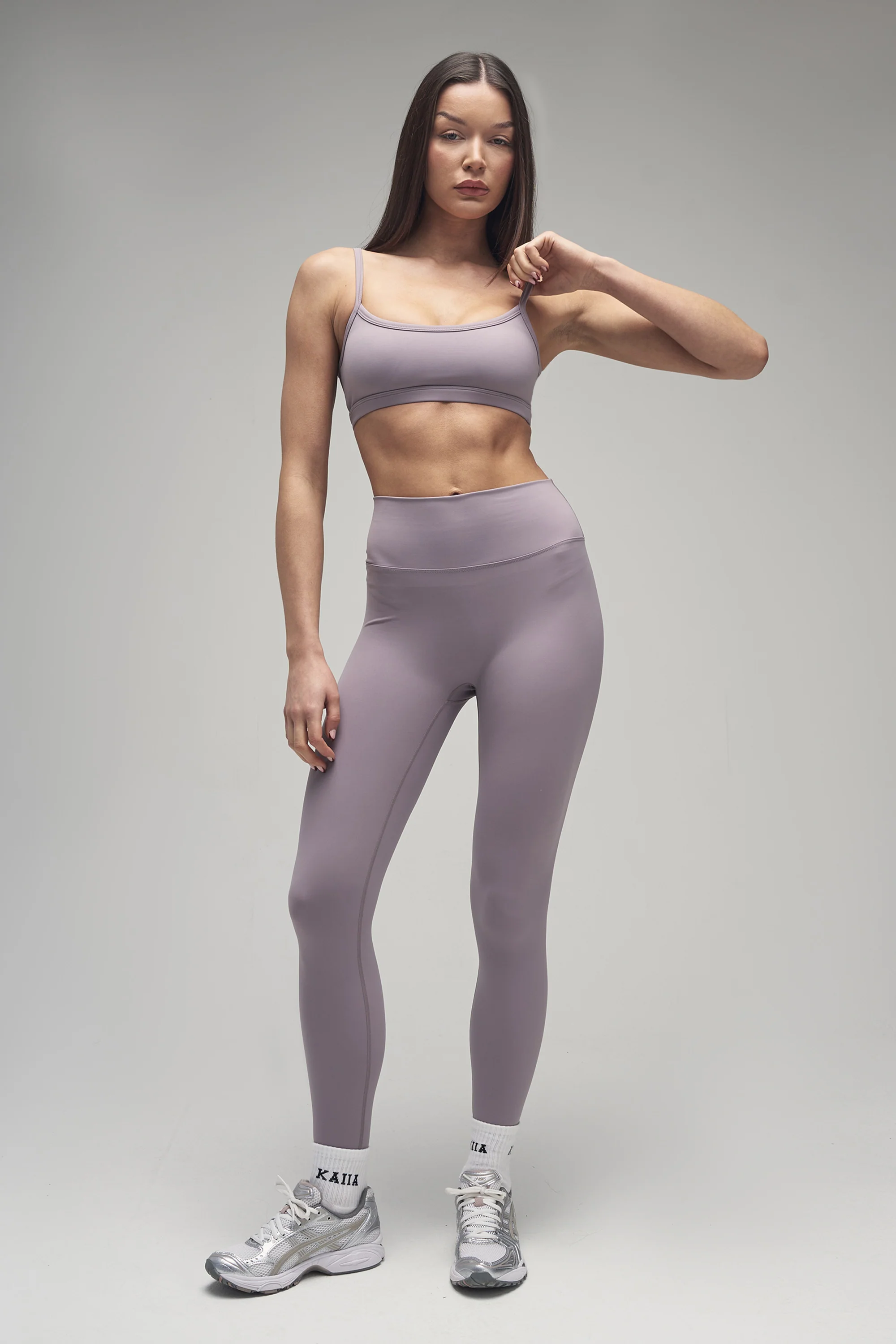 Kaiia Sculpt Scoop Neck Bralette Mauve - Image 3