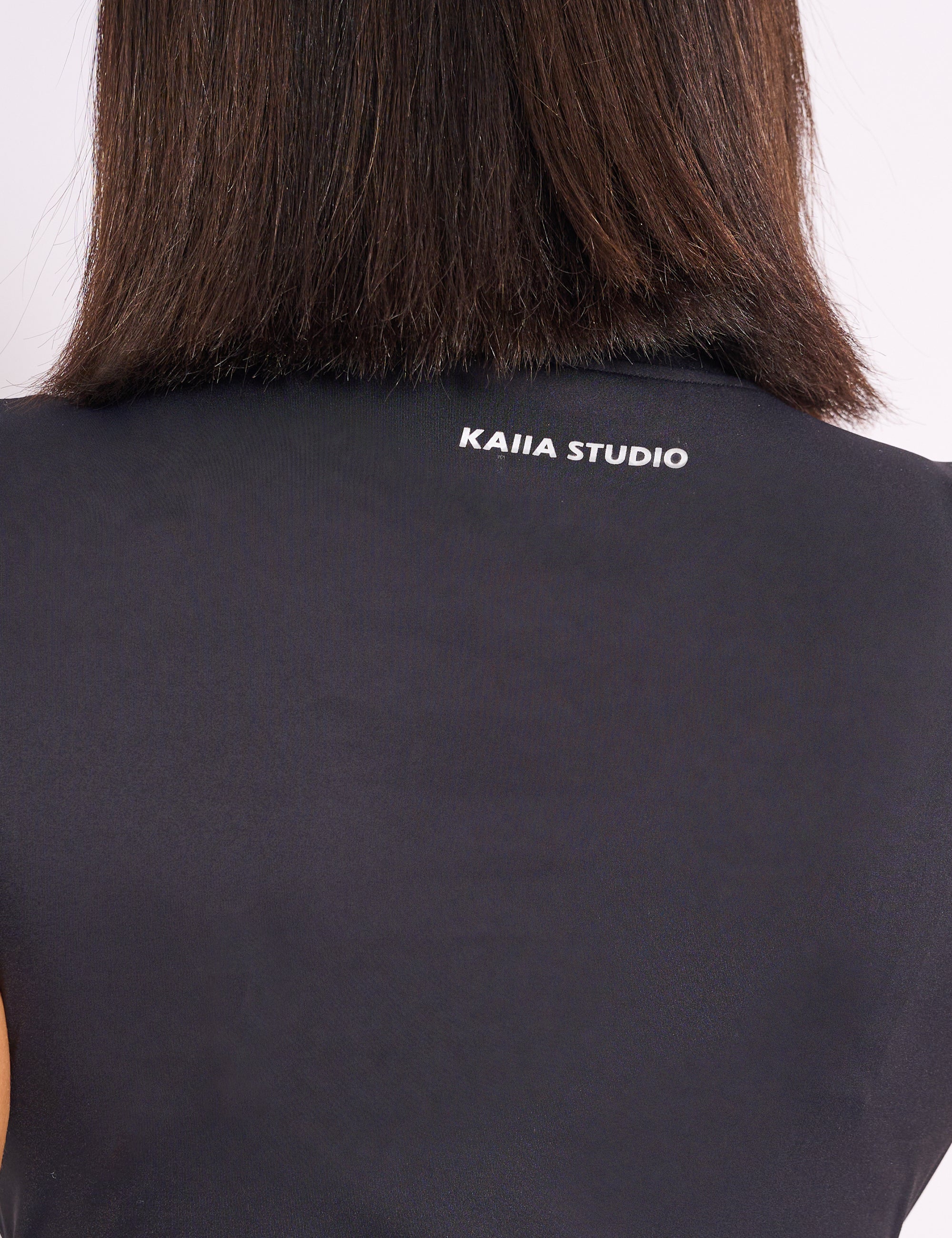 Kaiia Sculpt Short Sleeve Fitted T-shirt Black - Image 8