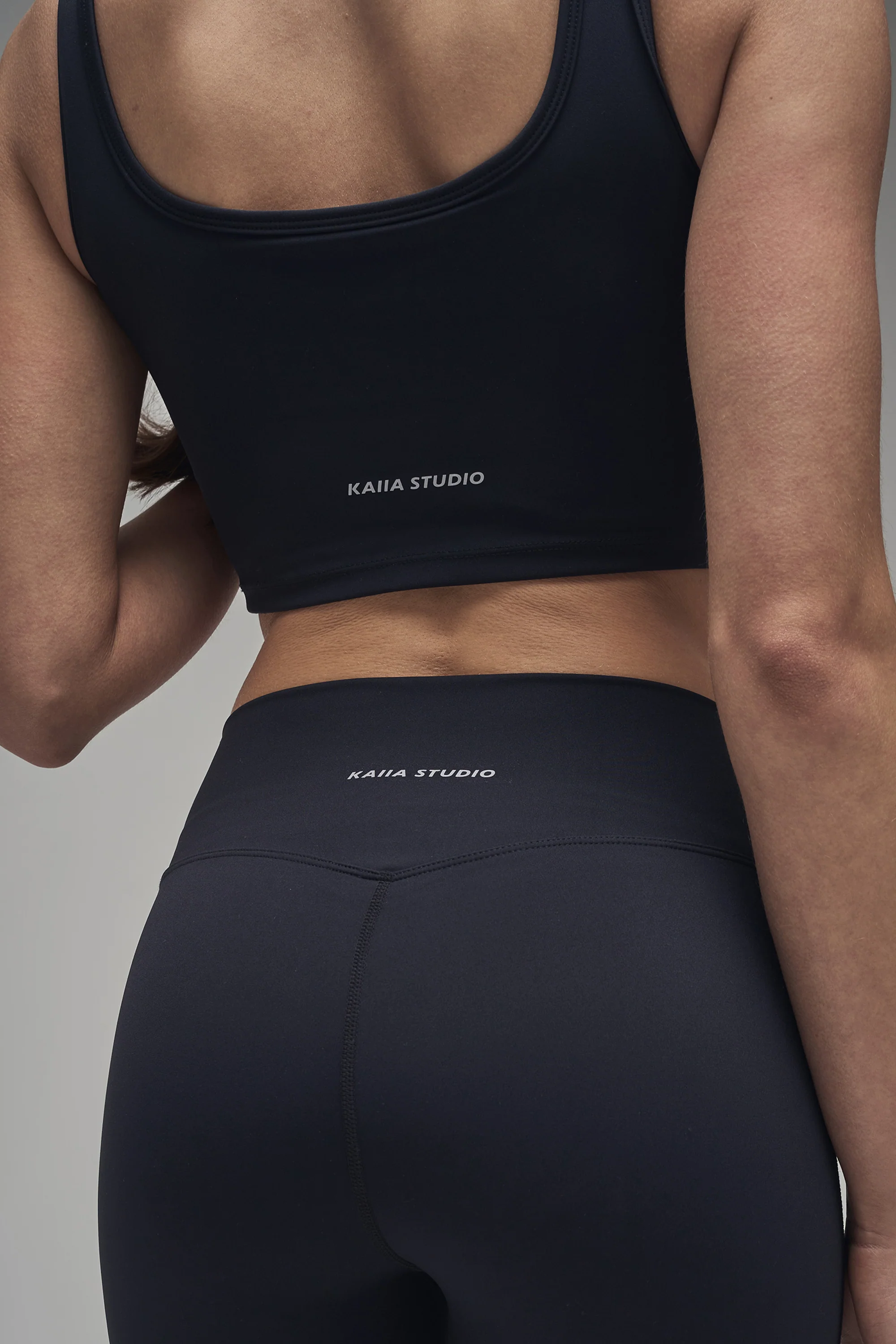 Kaiia Sculpt Yoga Pants Black on Black - Image 5