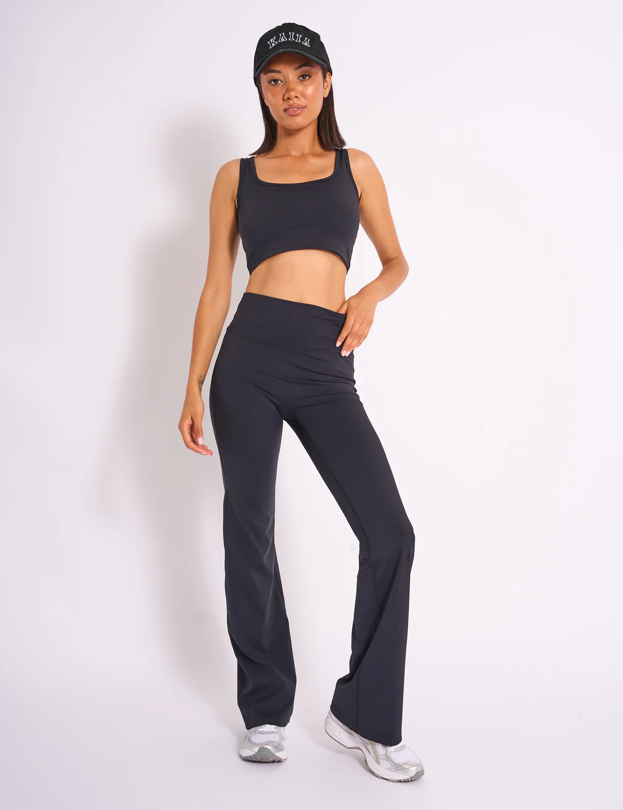 Kaiia Sculpt Yoga Pants Black on Black - Image 6