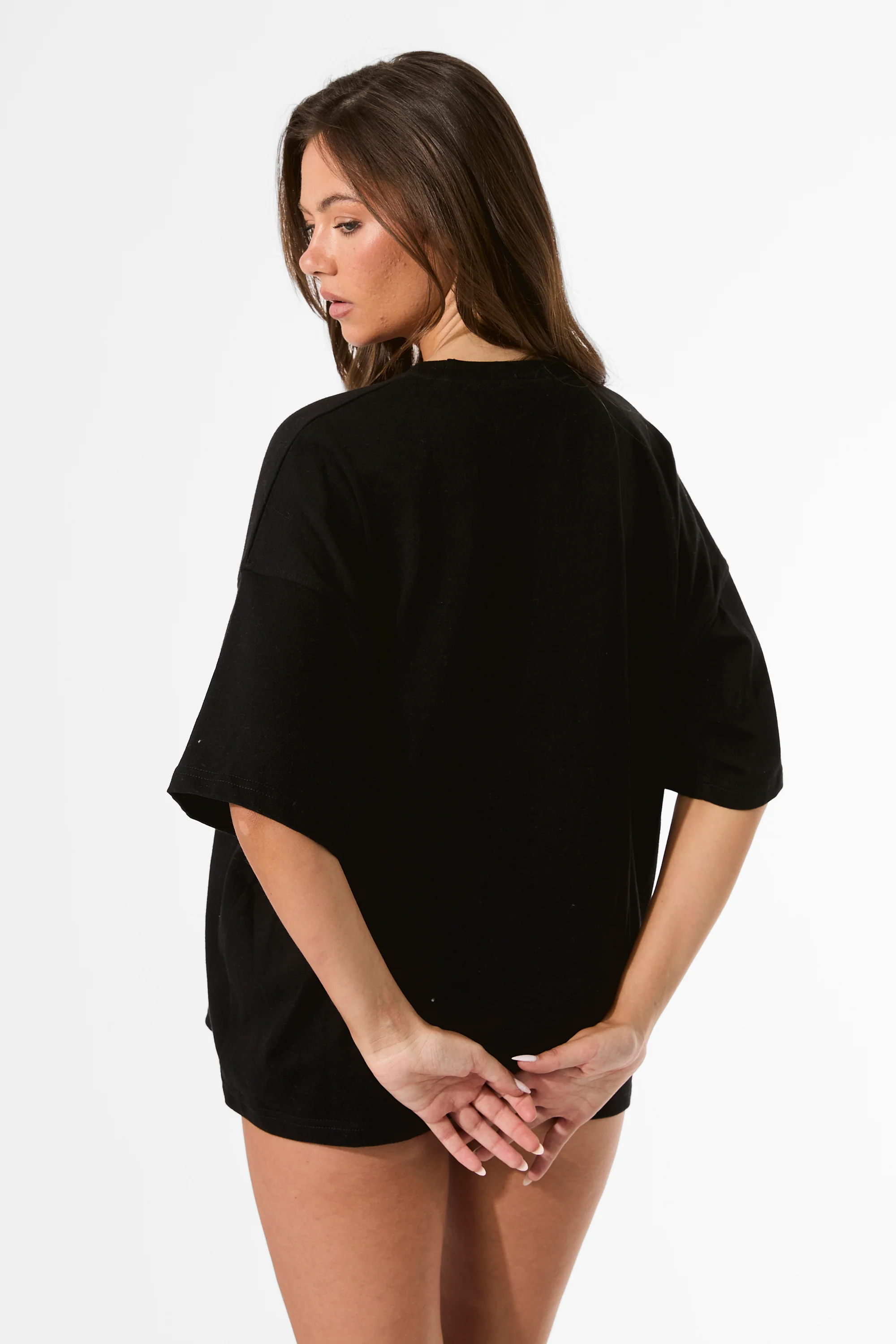 Kaiia Sicilia Olives Graphic Oversized T-Shirt Black - Image 8