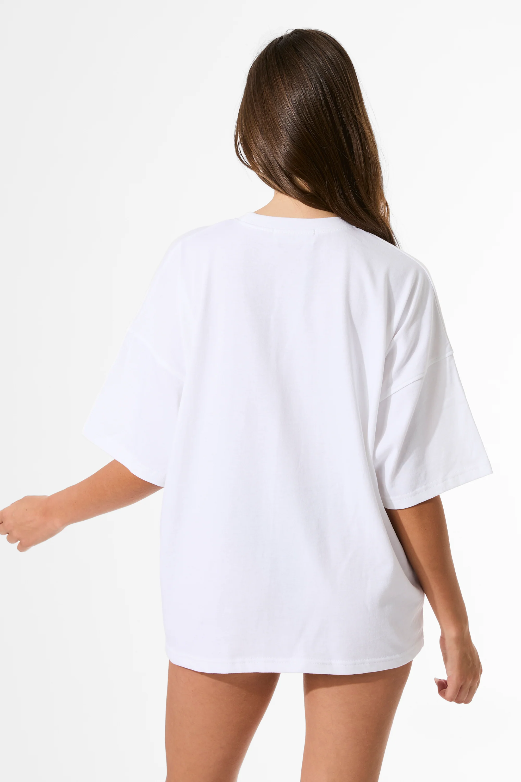 Kaiia Sicilia Olives Graphic Oversized T-Shirt White - Image 9