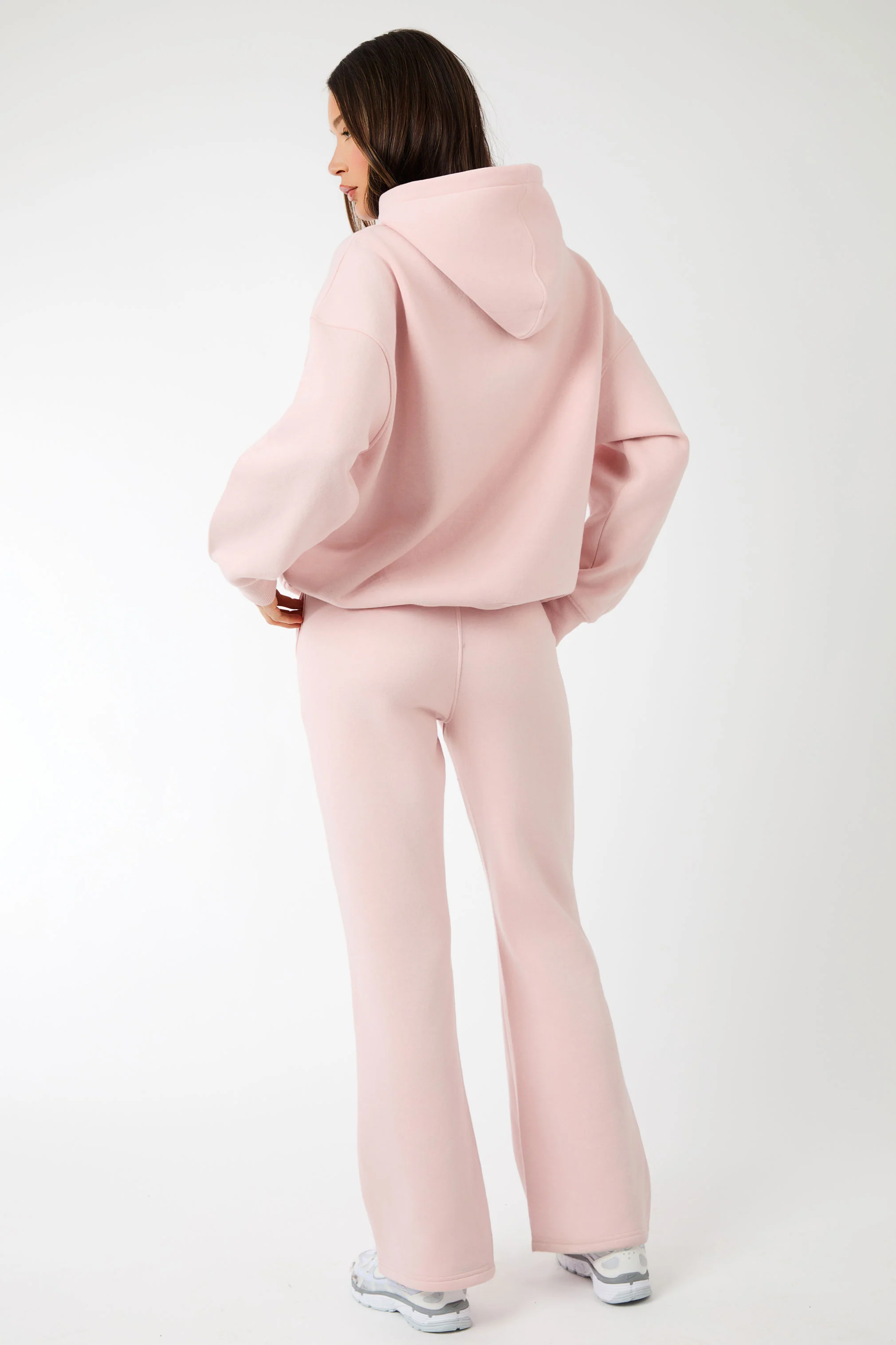 Kaiia Slogan Oversized Hoodie Dusty Pink - Image 5