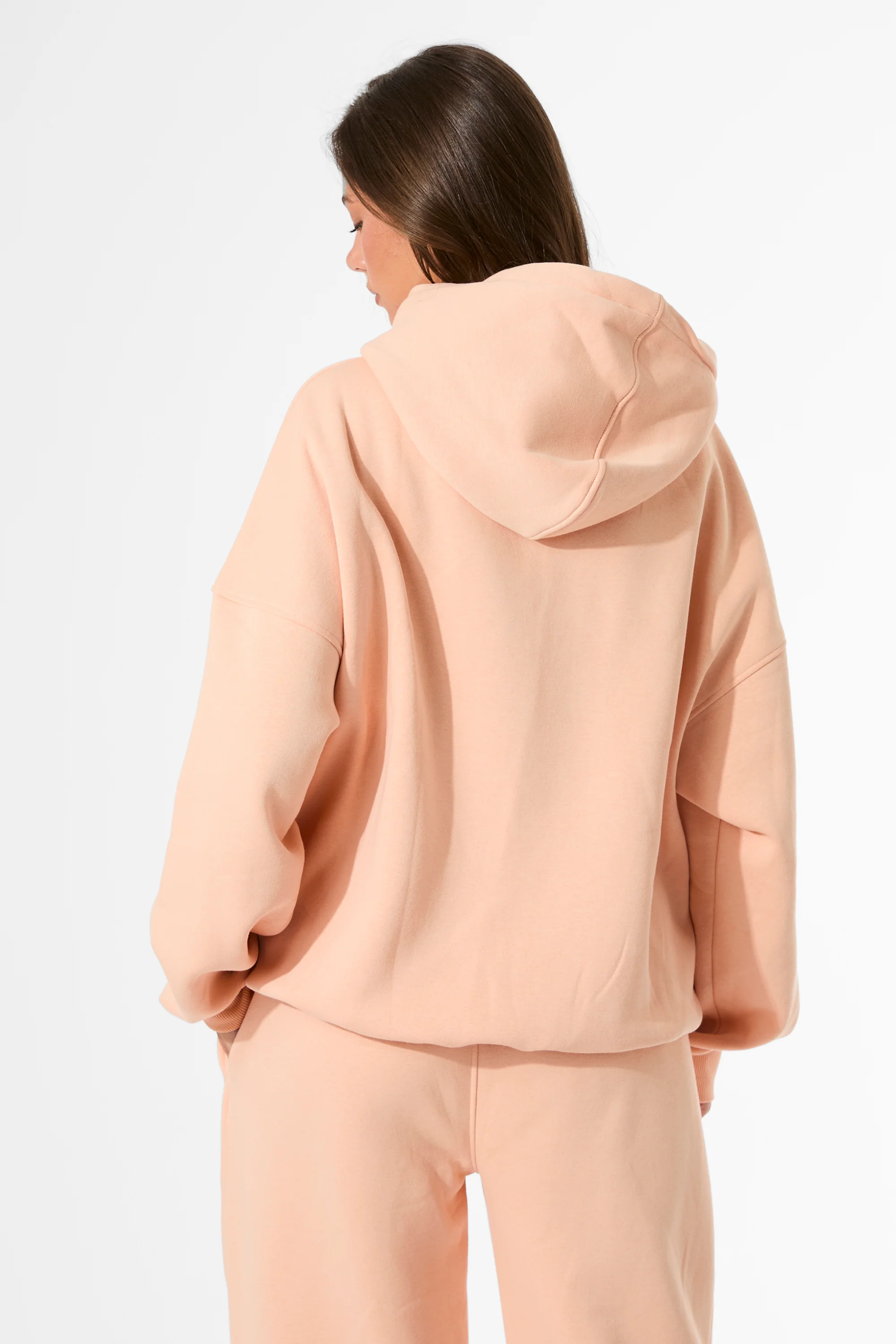 Kaiia Slogan Oversized Hoodie Tangerine - Image 7