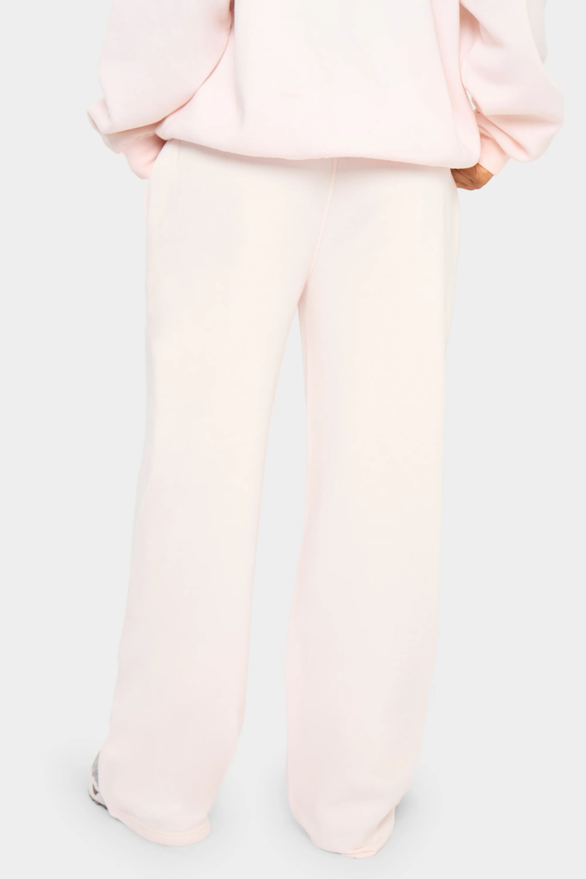 Kaiia Slogan Wide Leg Joggers Shell Pink - Image 4
