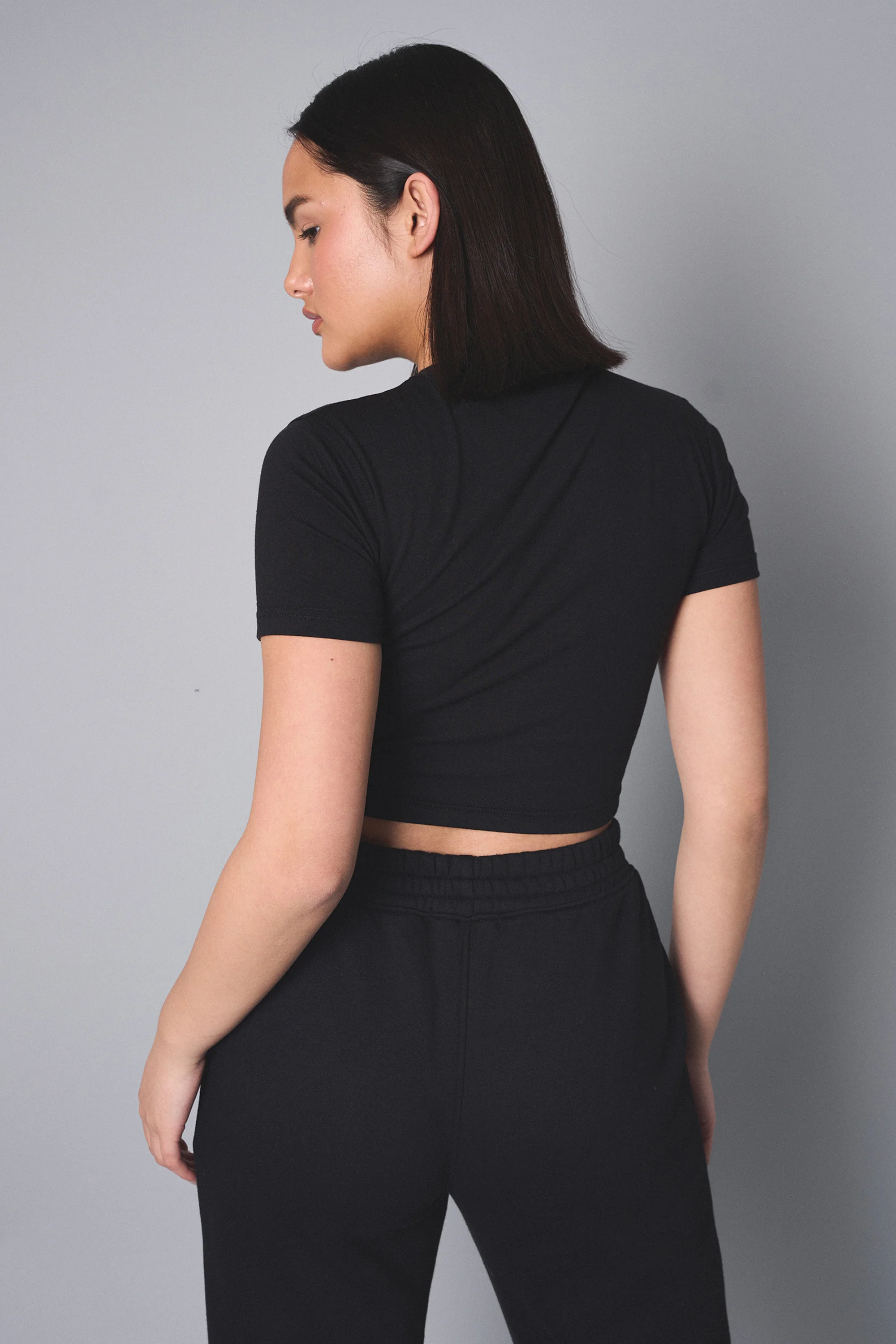 Kaiia Sport Baby Tee Black - Image 3