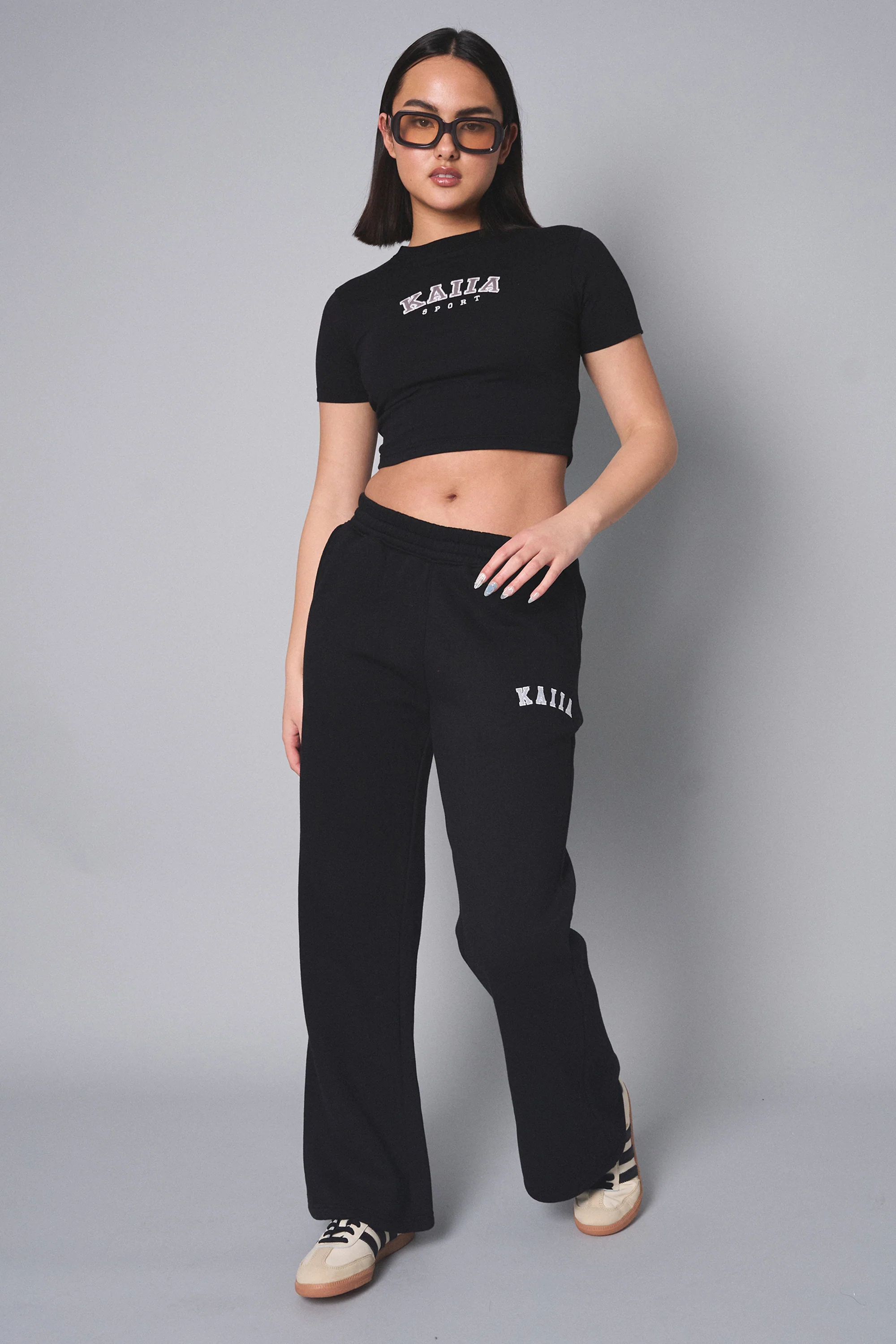 Kaiia Sport Baby Tee Black - Image 4