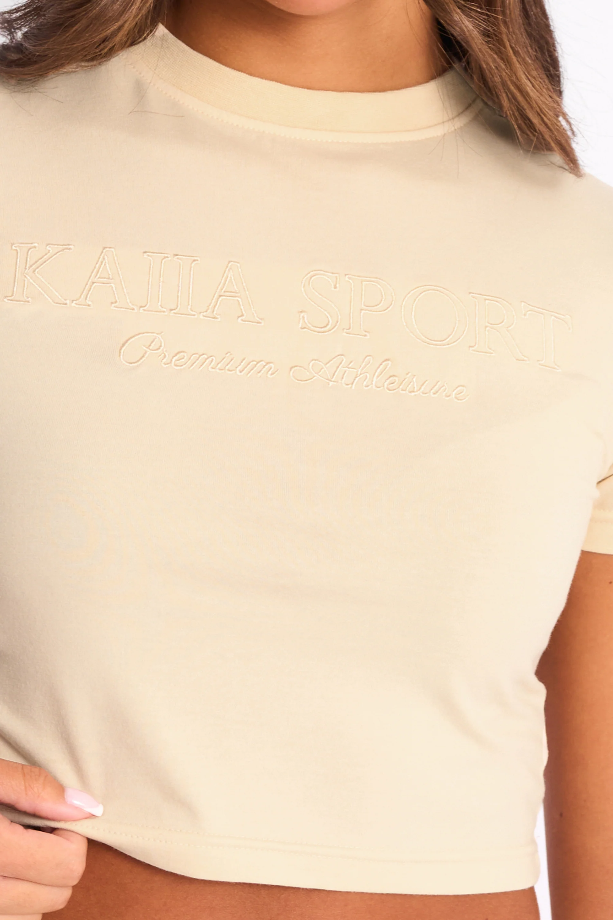 Kaiia Sport Baby Tee Buttercream - Image 4