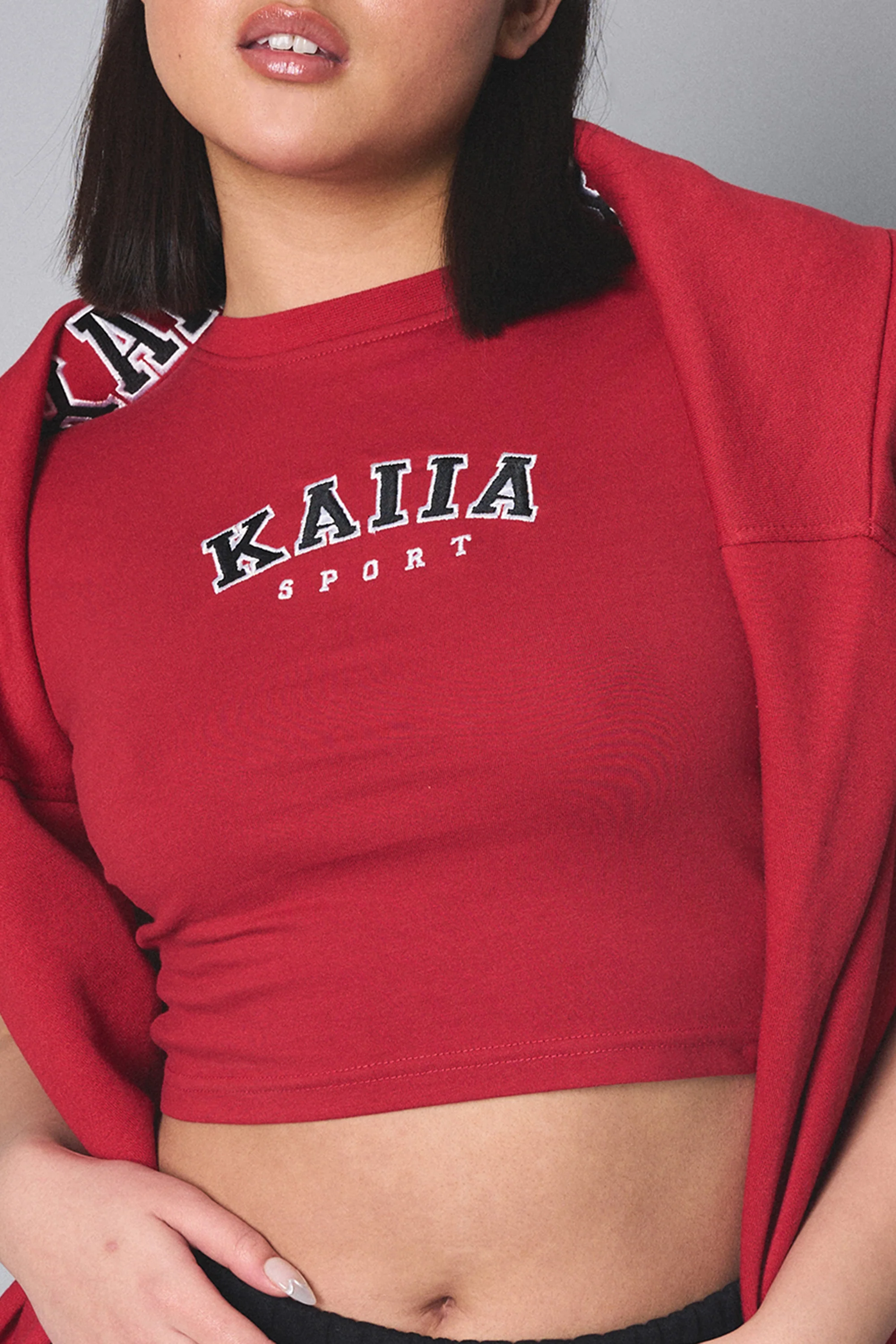 Kaiia Sport Baby Tee Red - Image 4