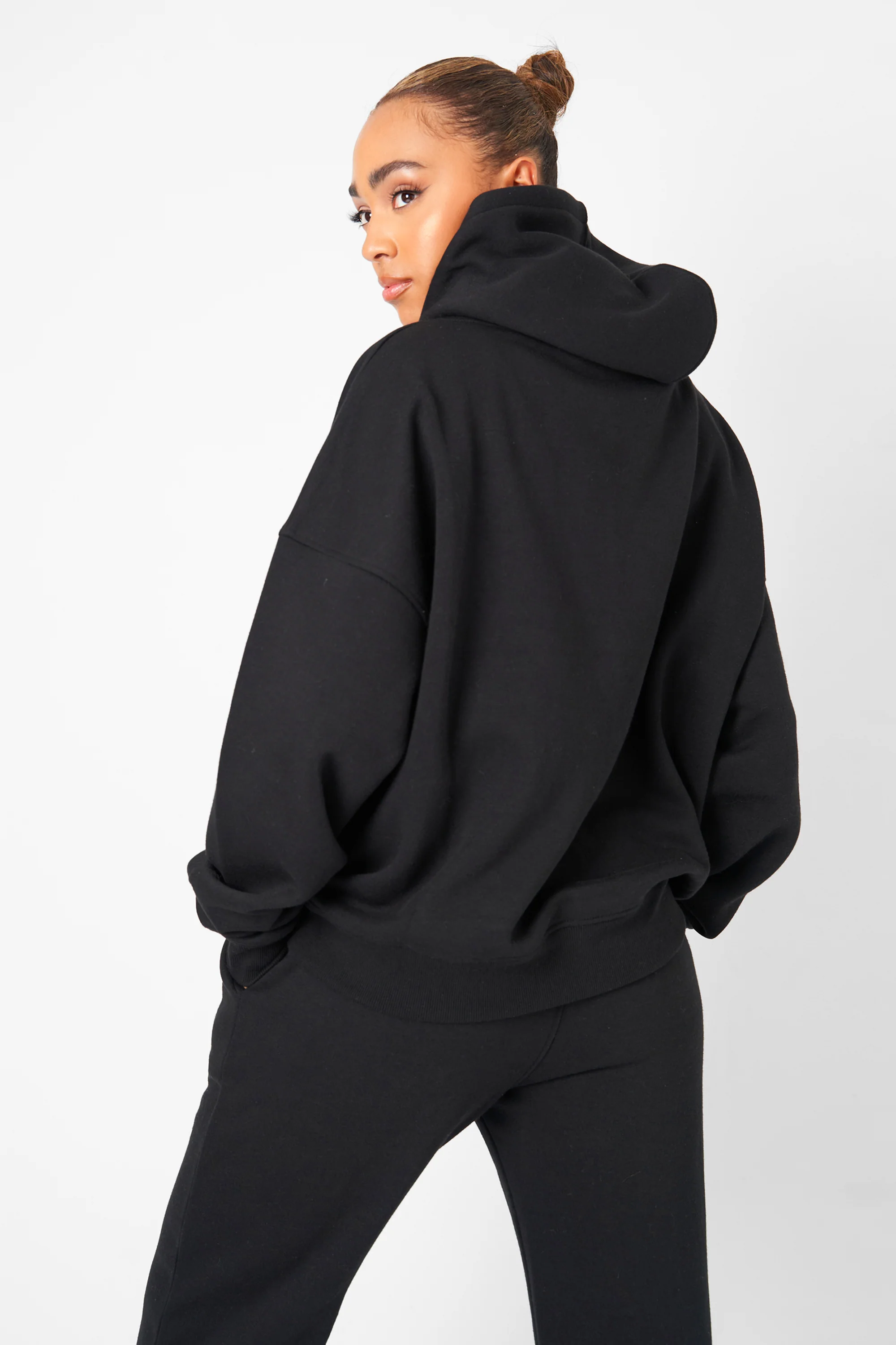 Kaiia Sport Oversized Hoodie Black - Image 7